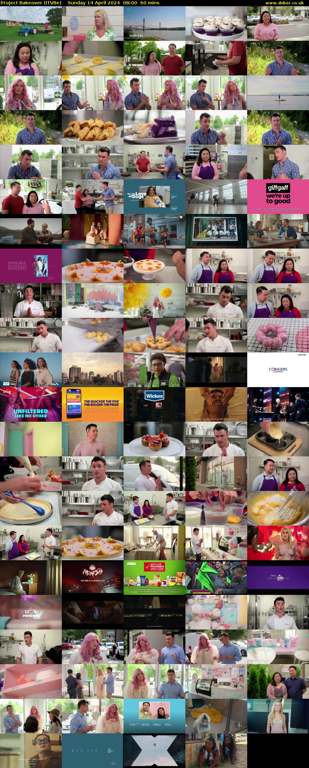 Project Bakeover (ITVBe) Sunday 14 April 2024 08:00 - 09:00