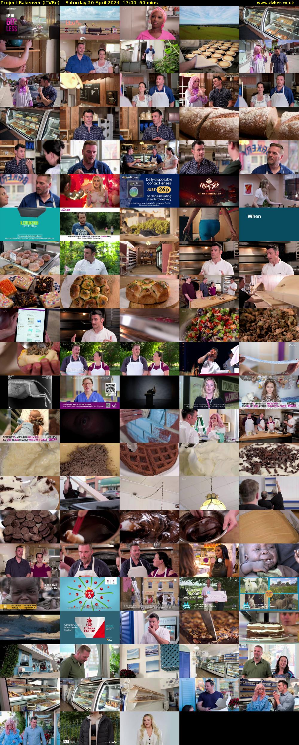 Project Bakeover (ITVBe) Saturday 20 April 2024 17:00 - 18:00