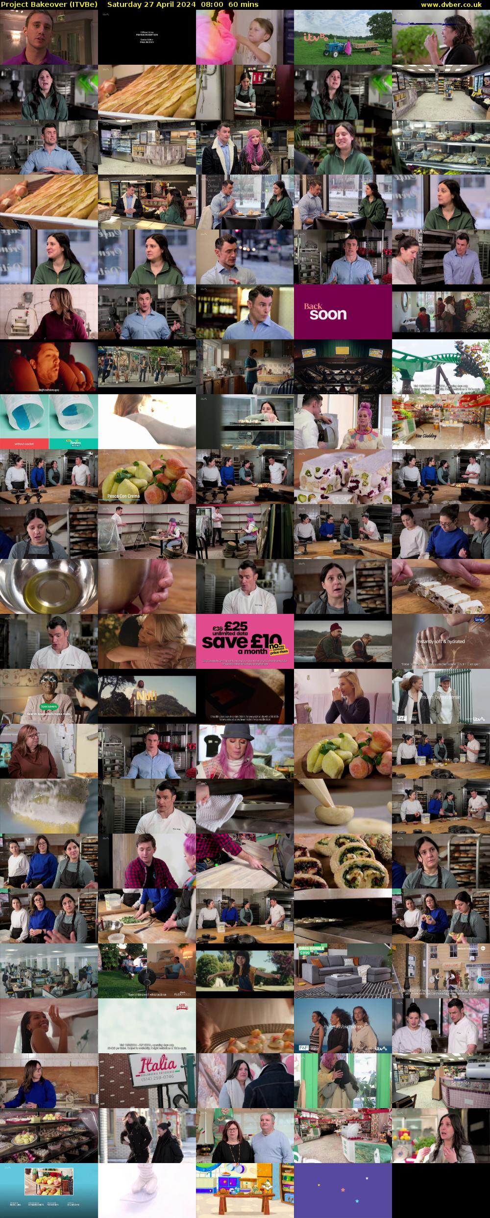 Project Bakeover (ITVBe) Saturday 27 April 2024 08:00 - 09:00