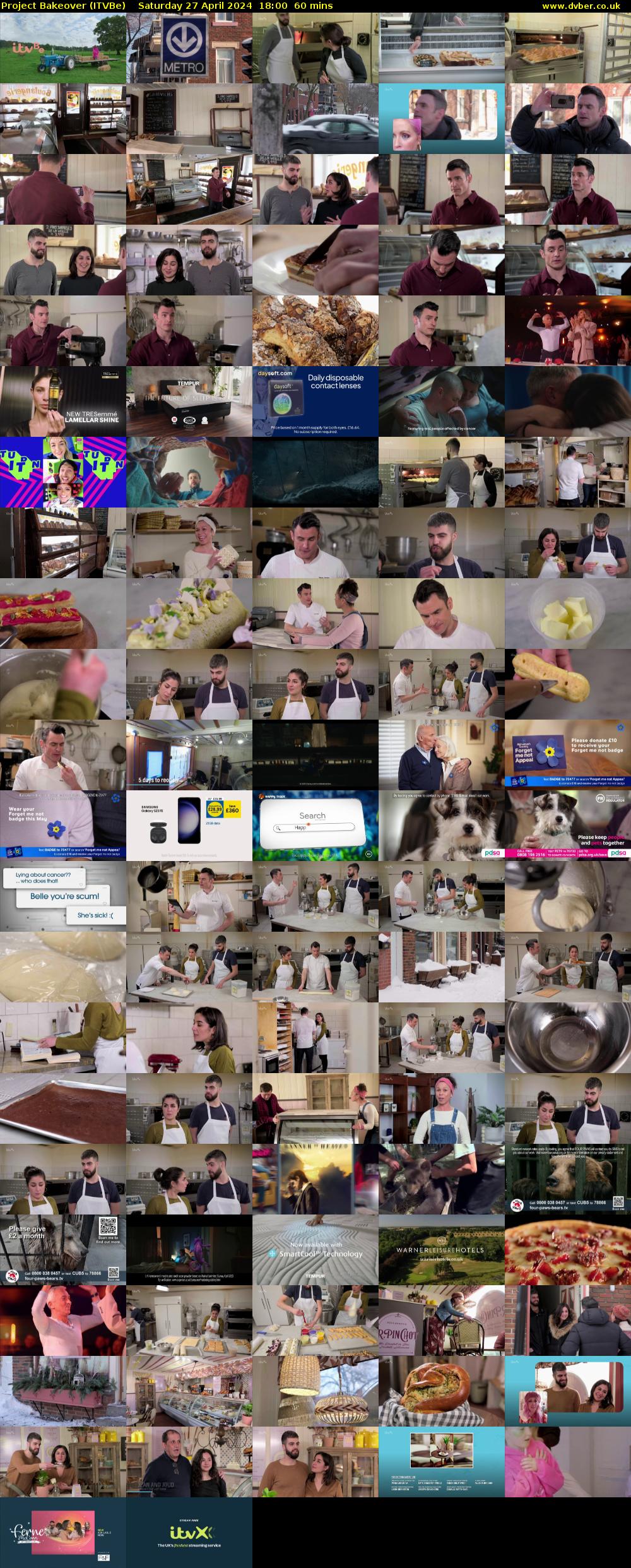 Project Bakeover (ITVBe) Saturday 27 April 2024 18:00 - 19:00