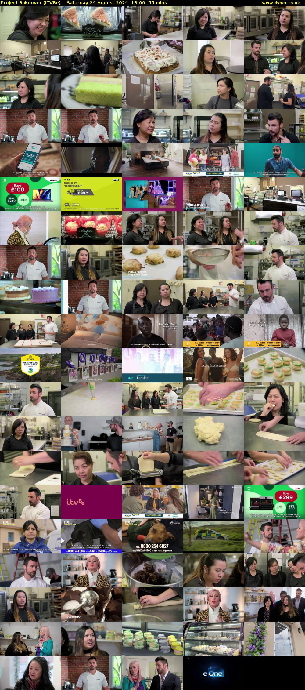 Project Bakeover (ITVBe) Saturday 24 August 2024 13:00 - 13:55