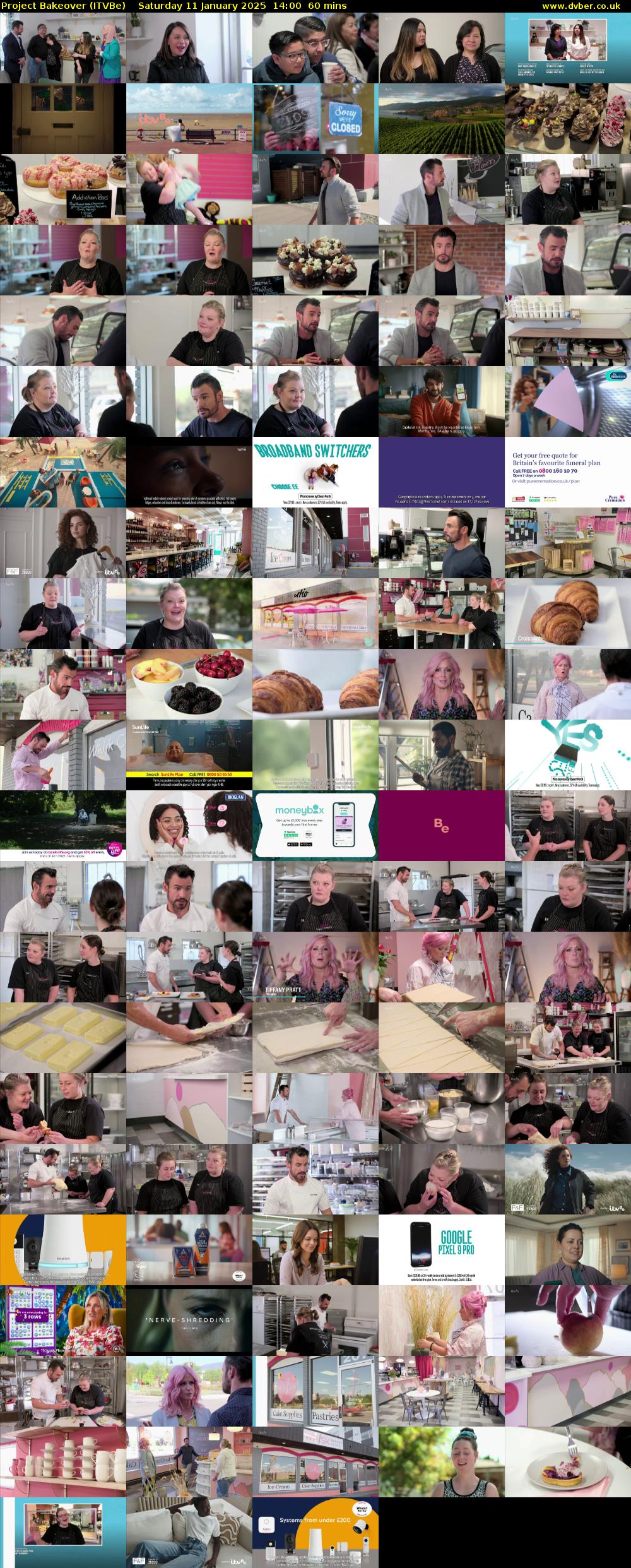 Project Bakeover (ITVBe) Saturday 11 January 2025 14:00 - 15:00