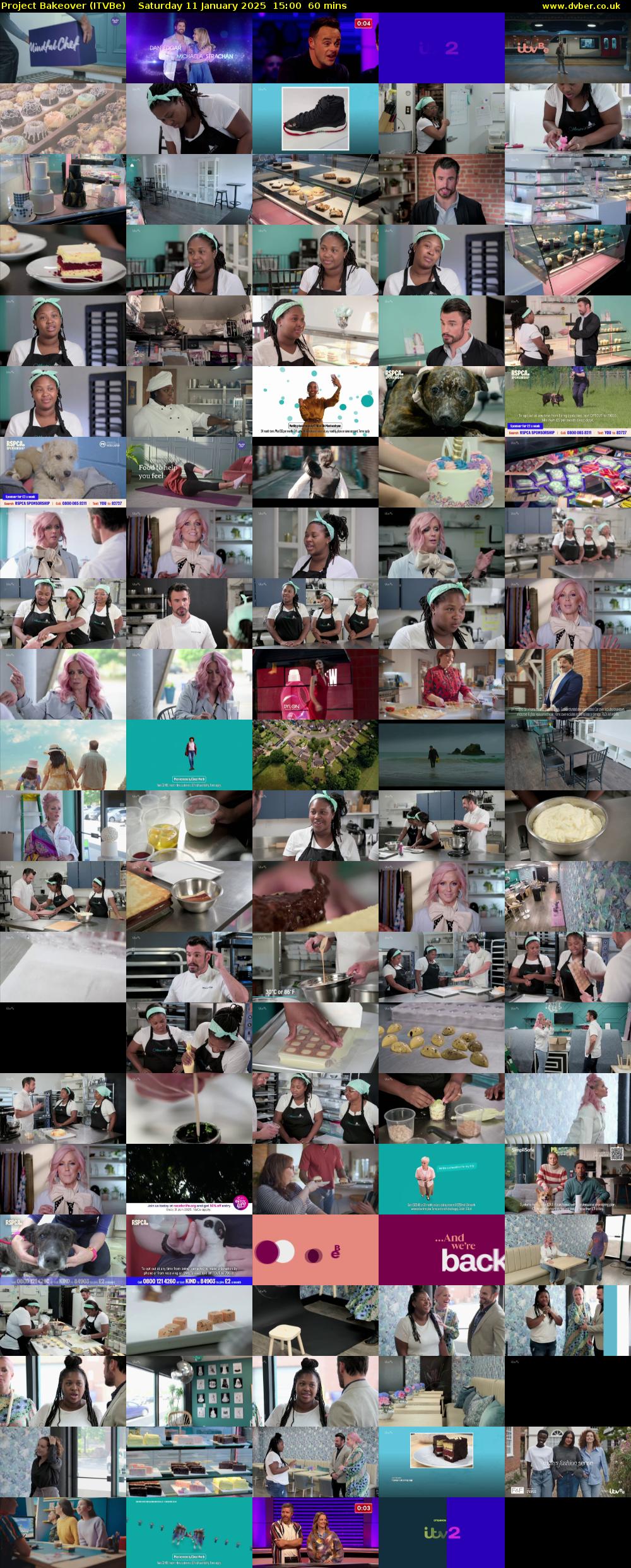 Project Bakeover (ITVBe) Saturday 11 January 2025 15:00 - 16:00