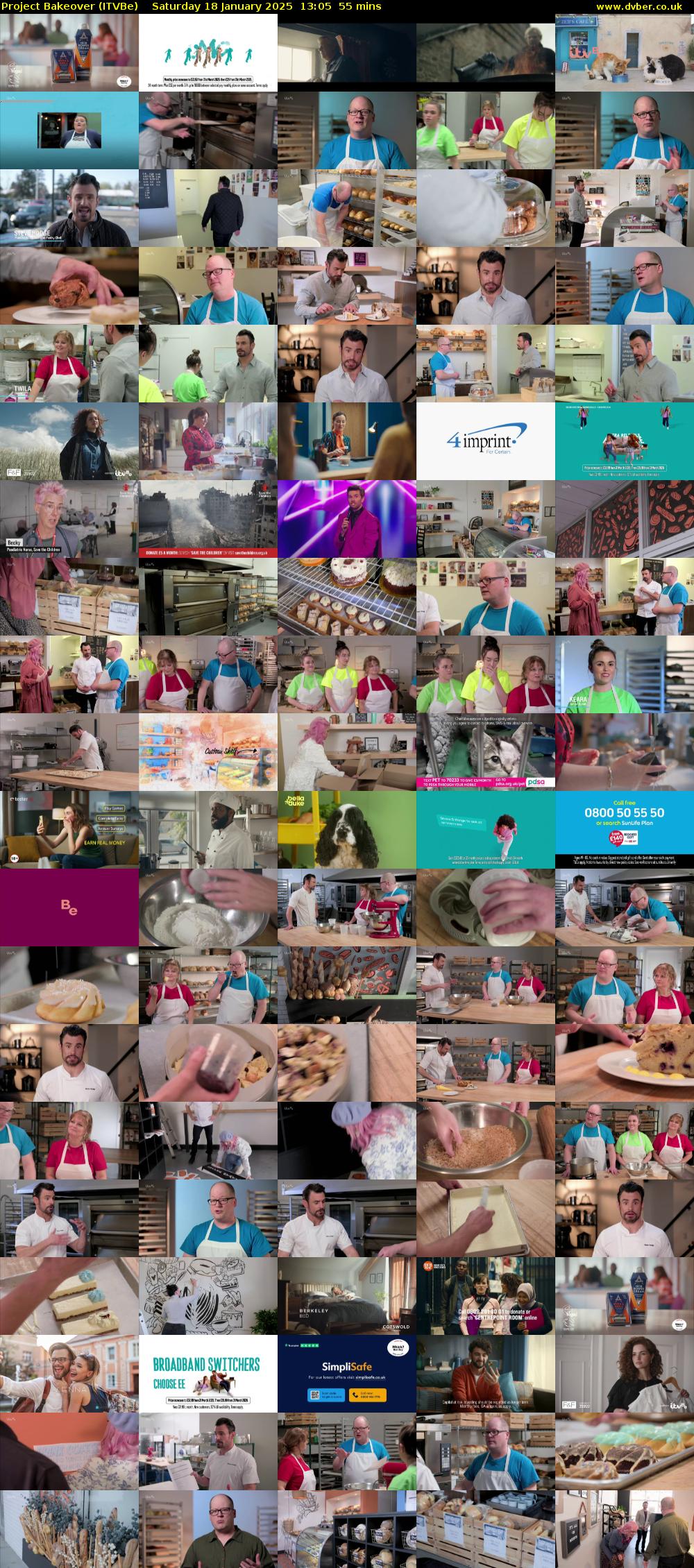 Project Bakeover (ITVBe) Saturday 18 January 2025 13:05 - 14:00