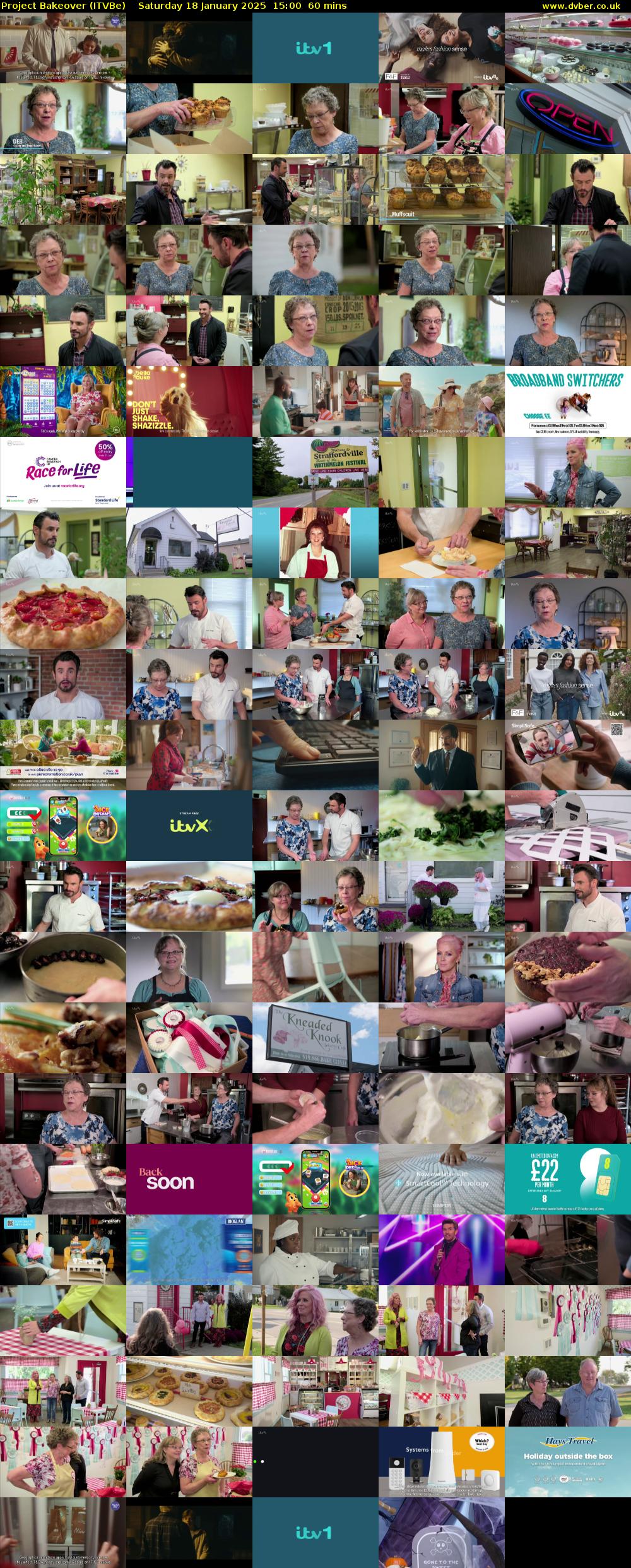 Project Bakeover (ITVBe) Saturday 18 January 2025 15:00 - 16:00