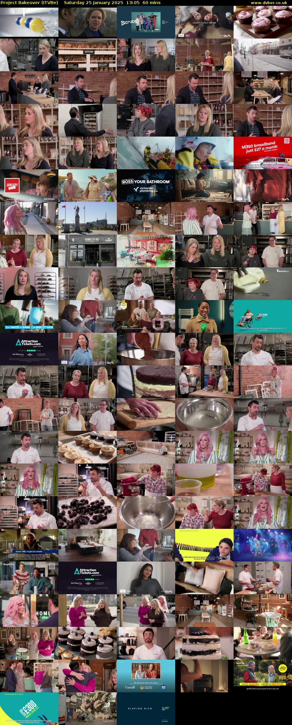 Project Bakeover (ITVBe) Saturday 25 January 2025 13:05 - 14:05