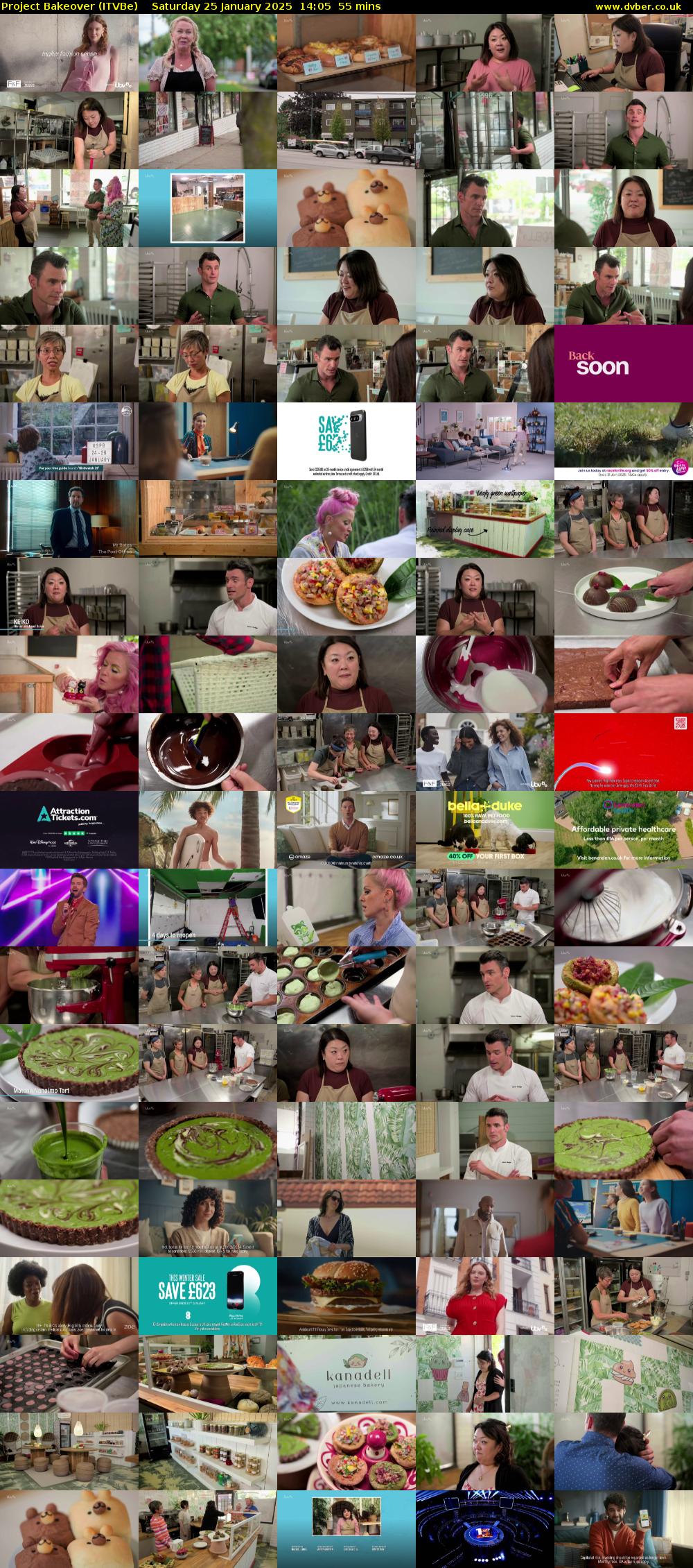Project Bakeover (ITVBe) Saturday 25 January 2025 14:05 - 15:00