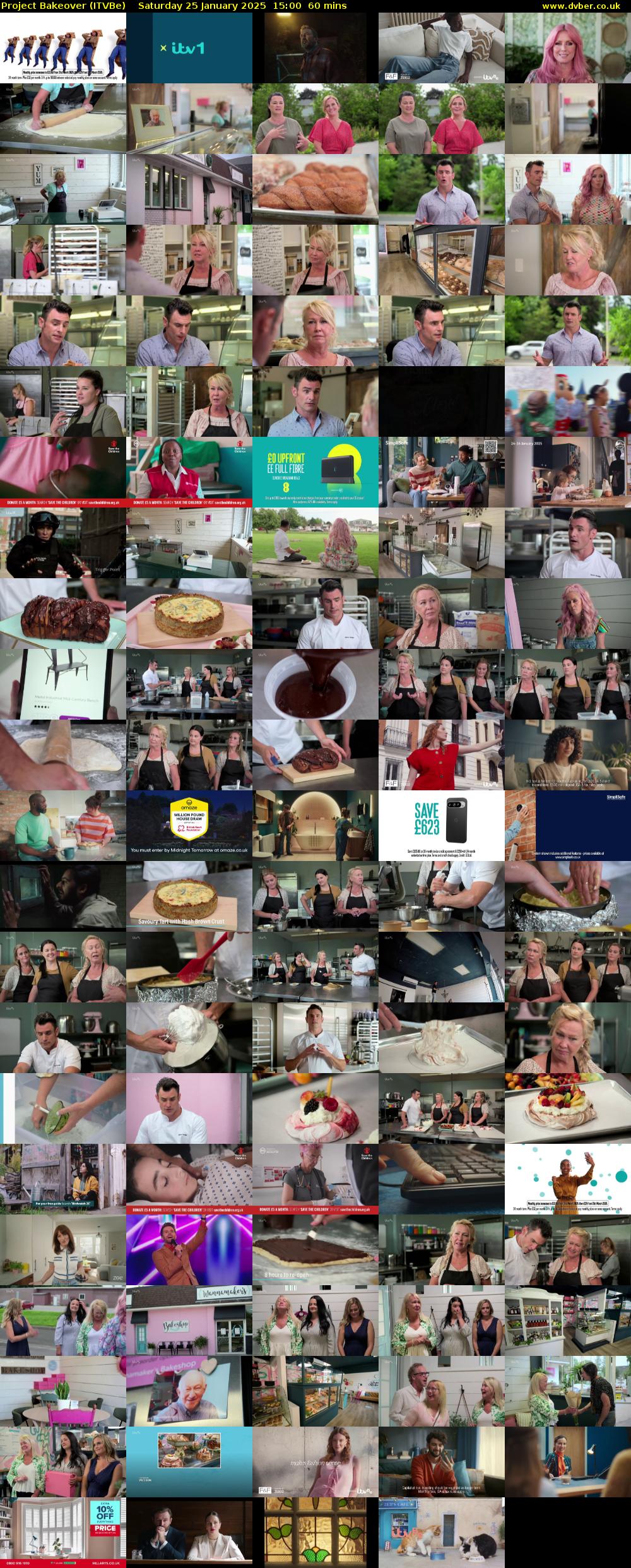 Project Bakeover (ITVBe) Saturday 25 January 2025 15:00 - 16:00
