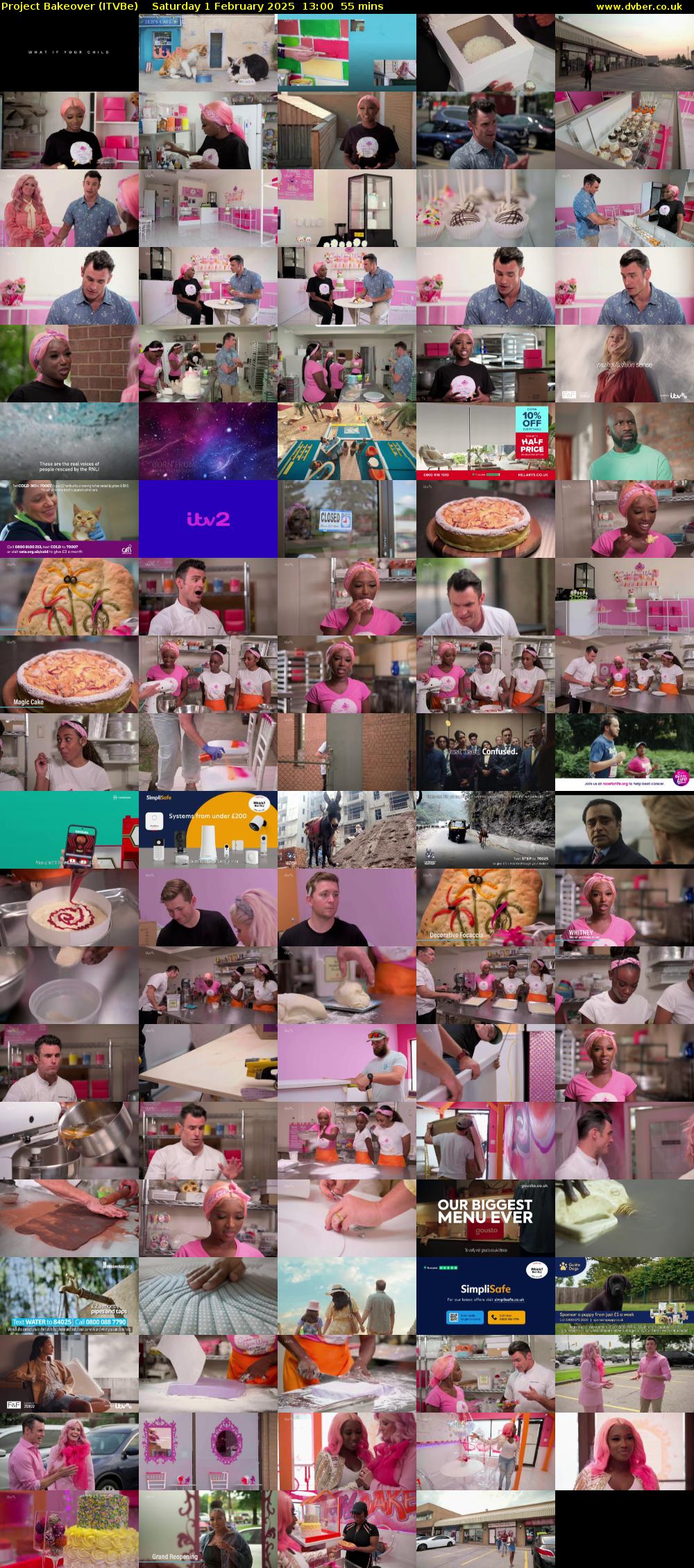 Project Bakeover (ITVBe) Saturday 1 February 2025 13:00 - 13:55