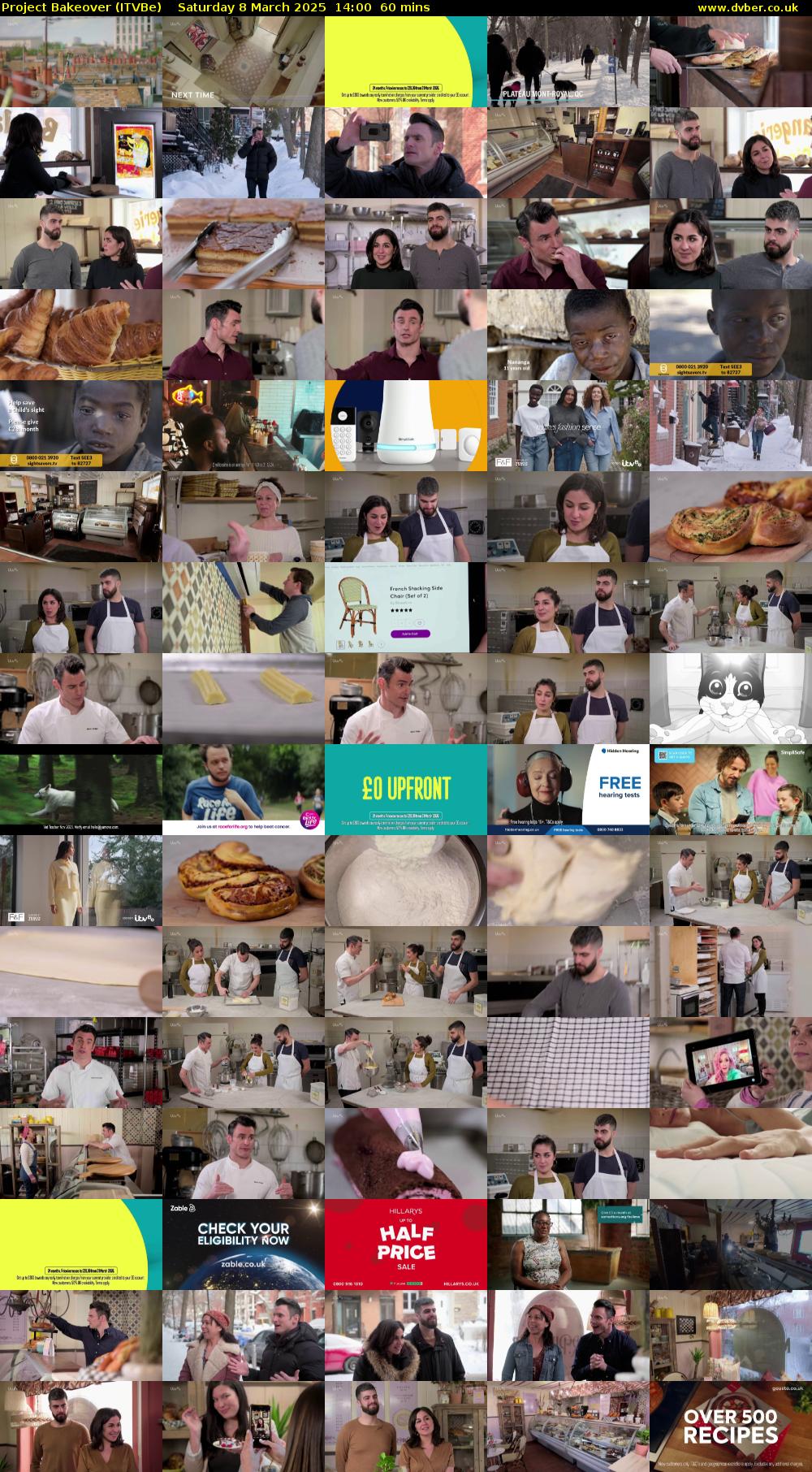 Project Bakeover (ITVBe) Saturday 8 March 2025 14:00 - 15:00