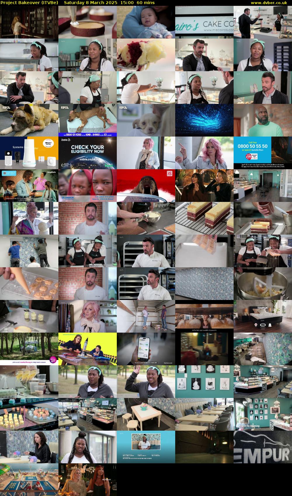 Project Bakeover (ITVBe) Saturday 8 March 2025 15:00 - 16:00