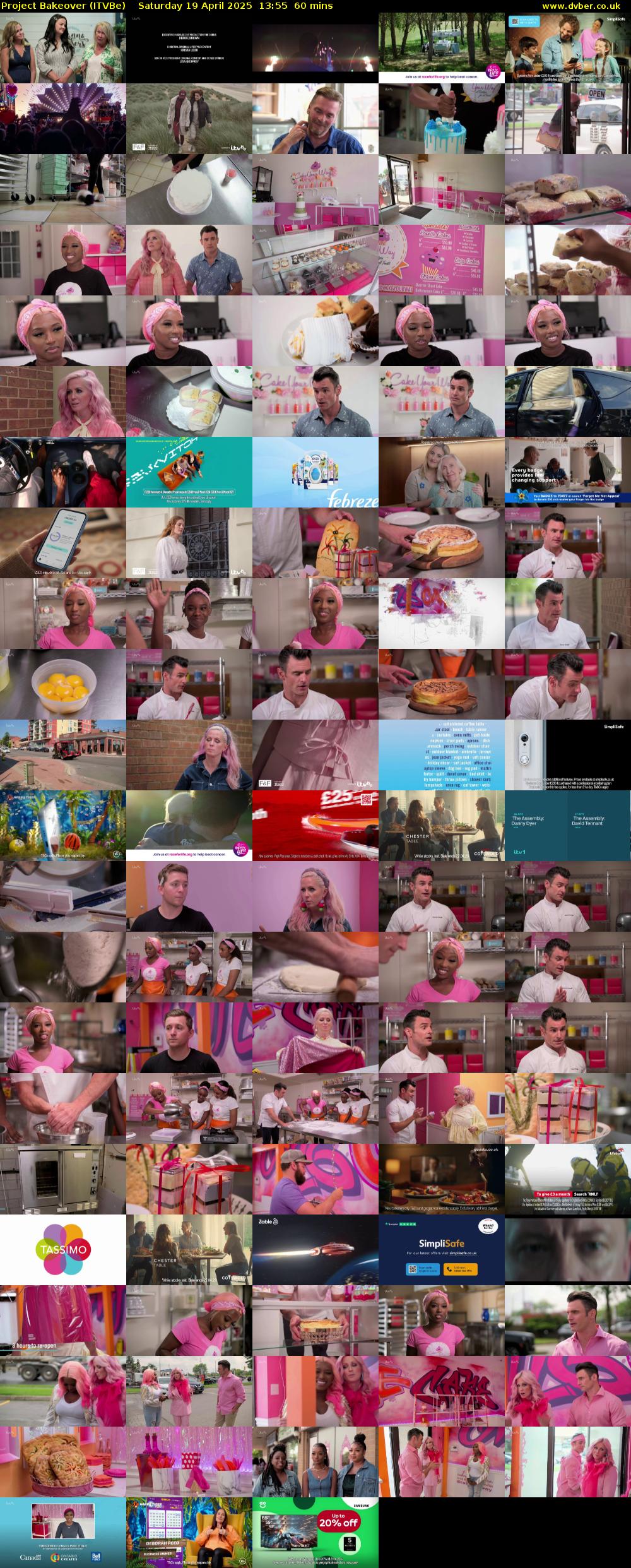 Project Bakeover (ITVBe) Saturday 19 April 2025 13:55 - 14:55