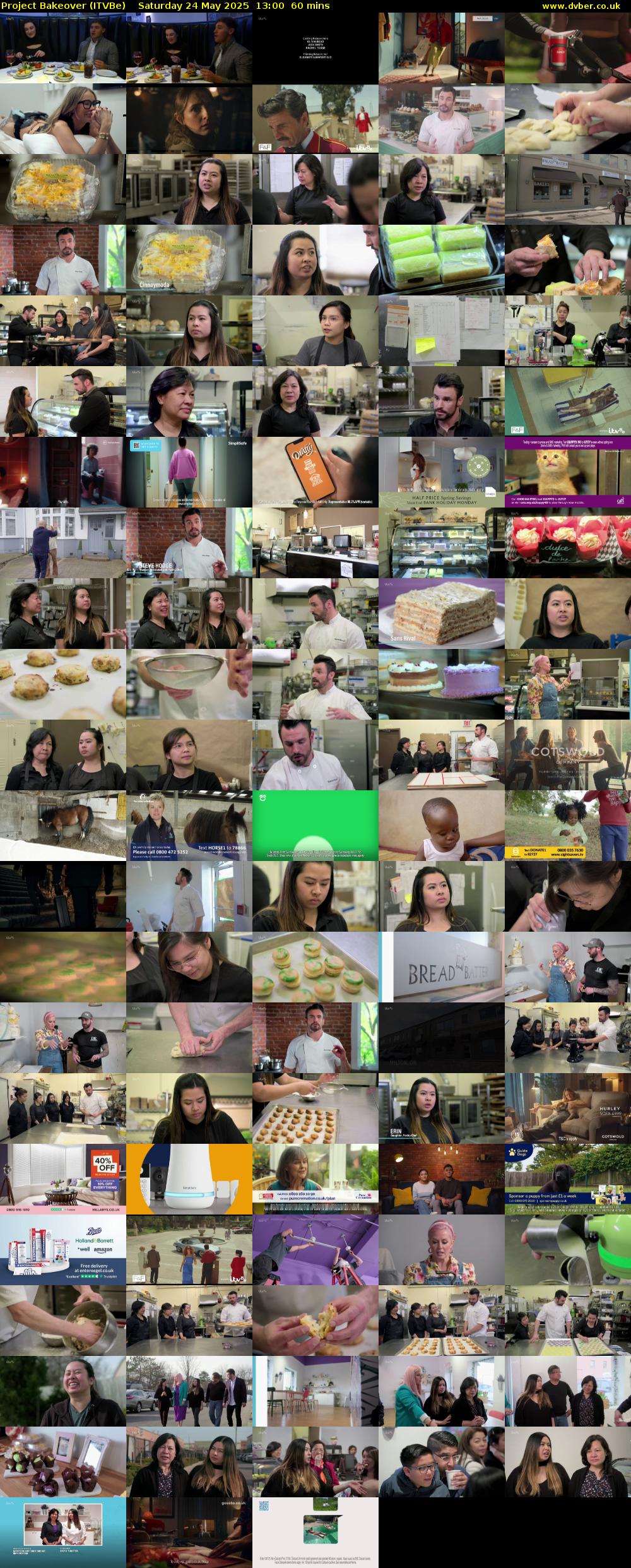 Project Bakeover (ITVBe) Saturday 24 May 2025 13:00 - 14:00
