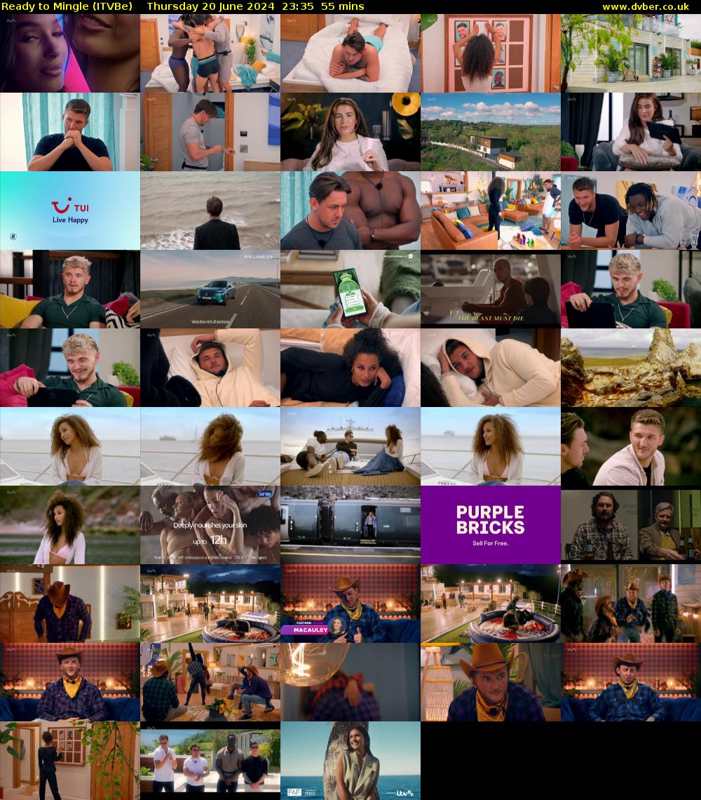 Ready to Mingle (ITVBe) Thursday 20 June 2024 23:35 - 00:30