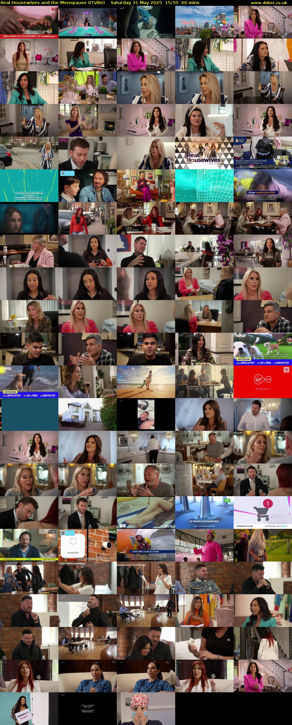 Real Housewives and the Menopause (ITVBe) Saturday 31 May 2025 15:55 - 16:55