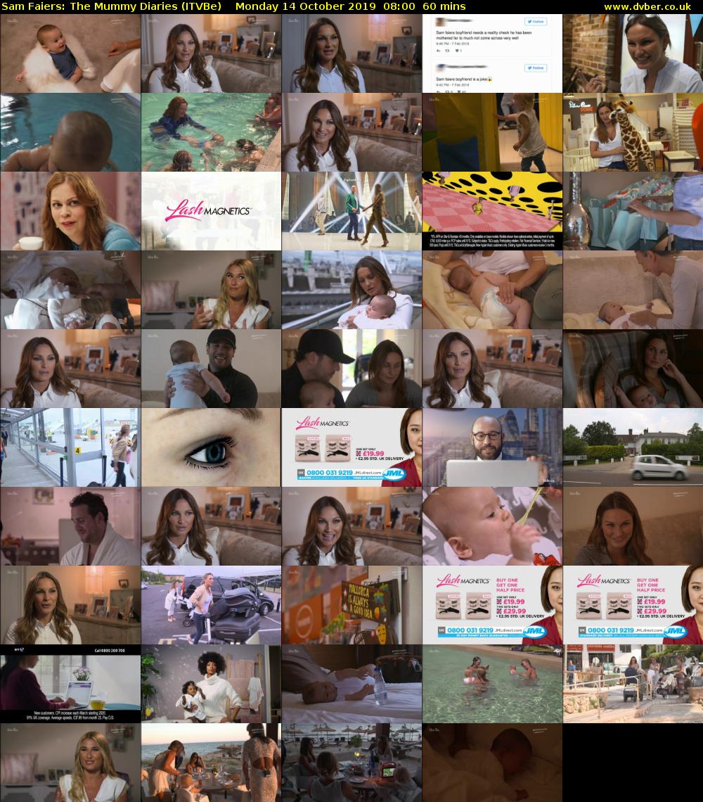 Sam Faiers: The Mummy Diaries (ITVBe) Monday 14 October 2019 08:00 - 09:00