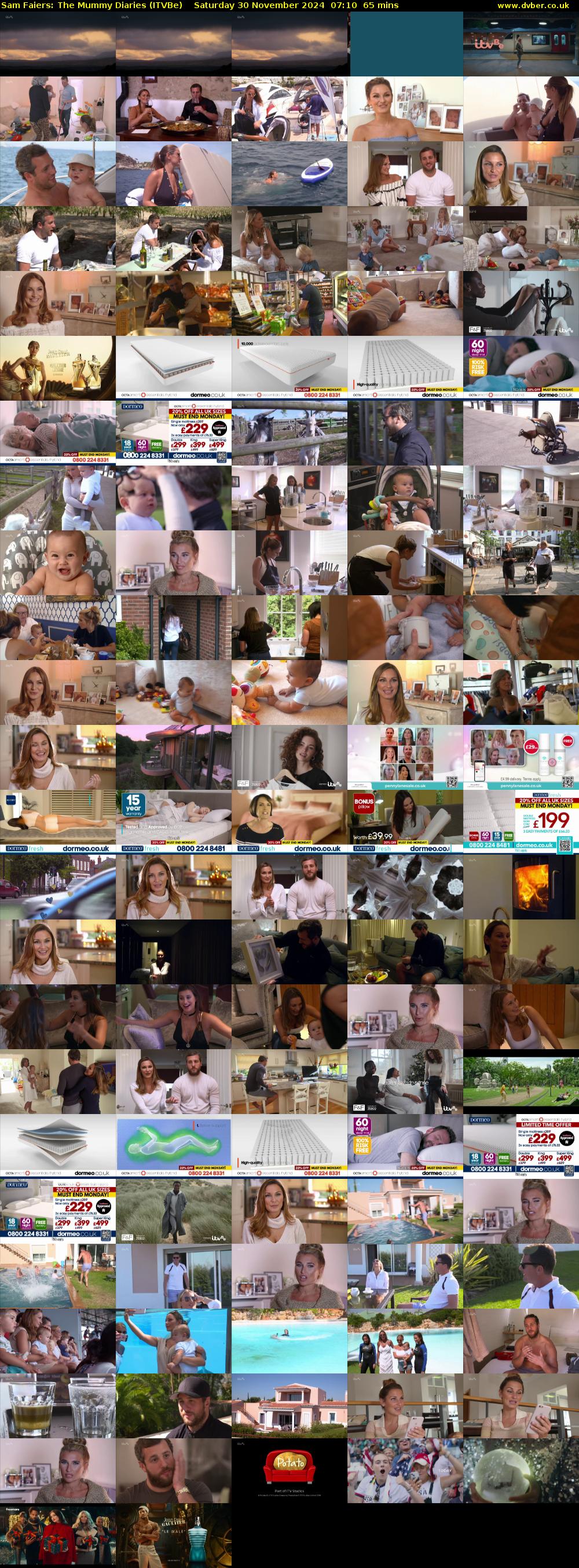 Sam Faiers: The Mummy Diaries (ITVBe) Saturday 30 November 2024 07:10 - 08:15