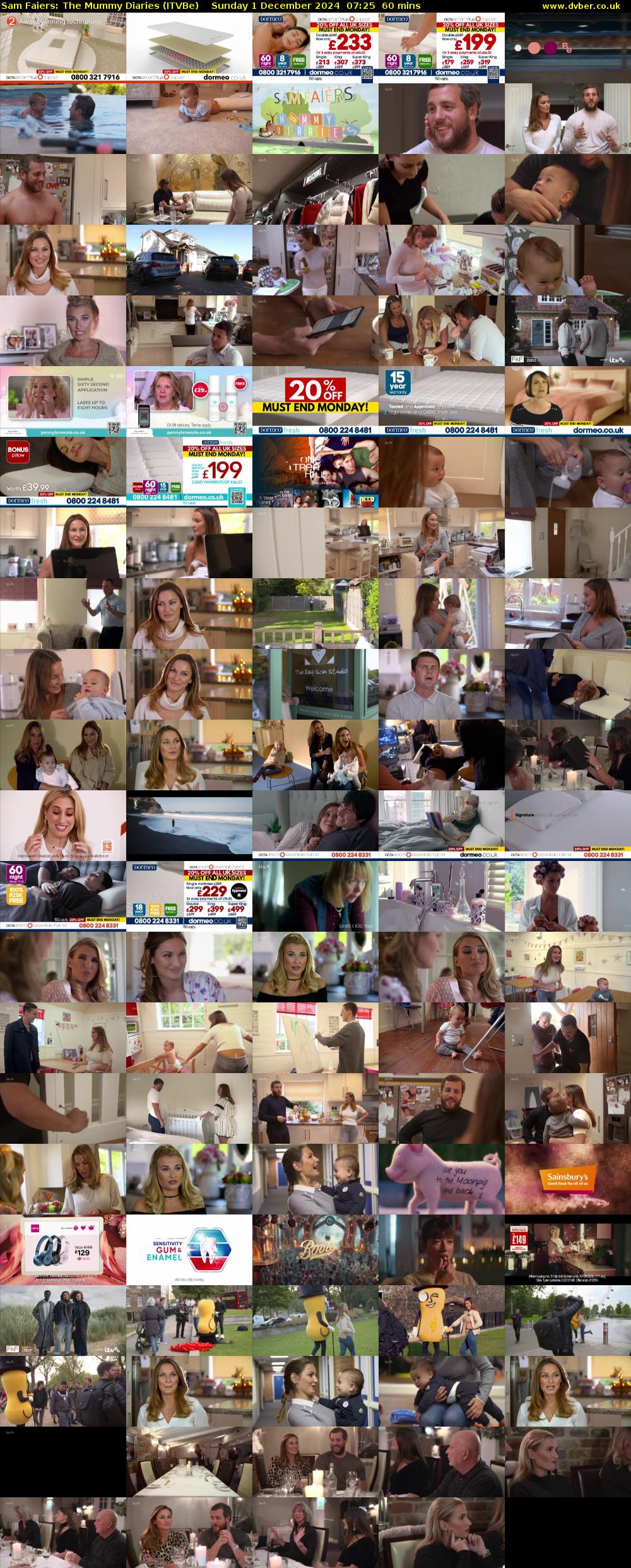Sam Faiers: The Mummy Diaries (ITVBe) Sunday 1 December 2024 07:25 - 08:25