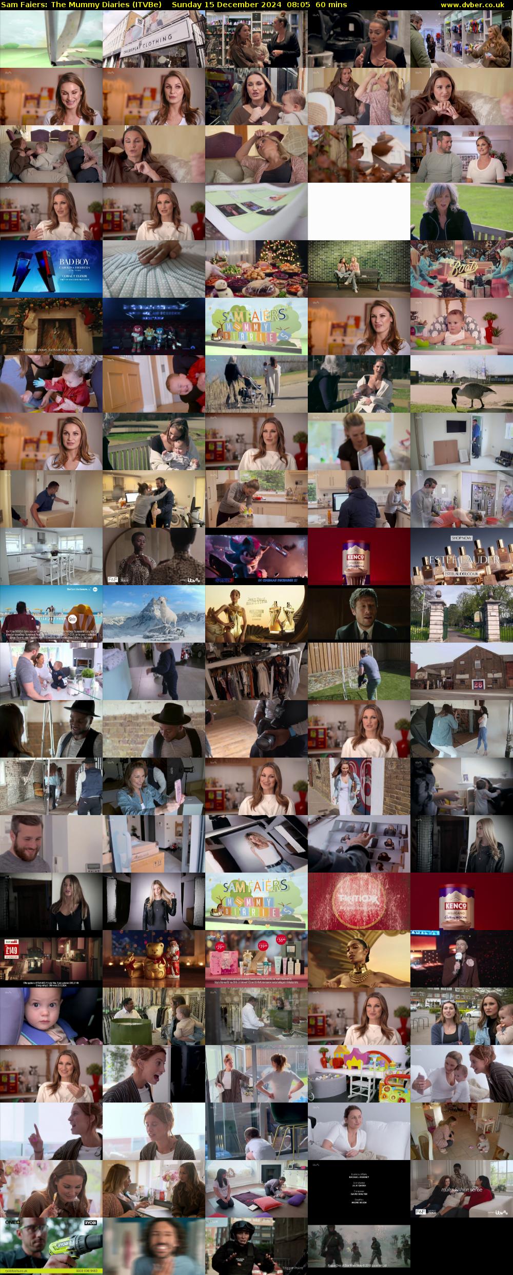 Sam Faiers: The Mummy Diaries (ITVBe) Sunday 15 December 2024 08:05 - 09:05