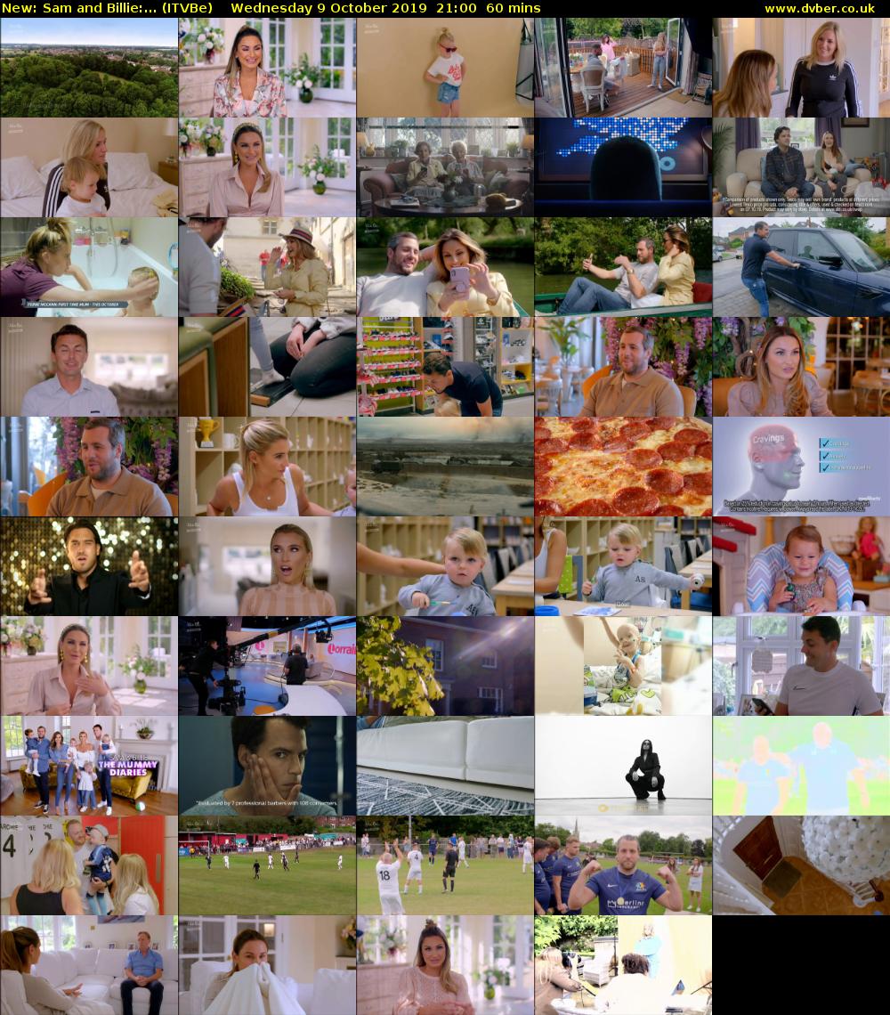 Sam and Billie:... (ITVBe) Wednesday 9 October 2019 21:00 - 22:00