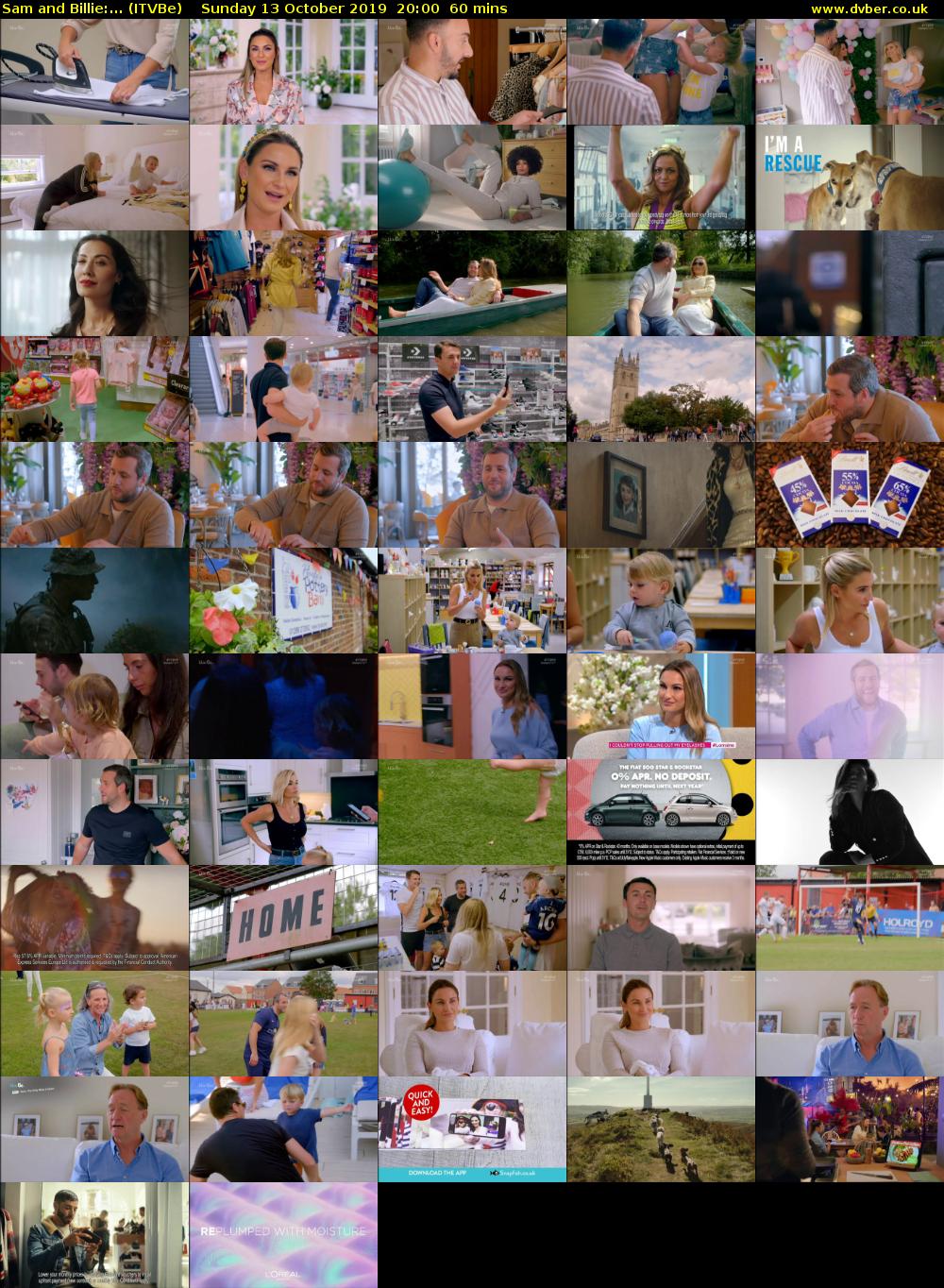 Sam and Billie:... (ITVBe) Sunday 13 October 2019 20:00 - 21:00