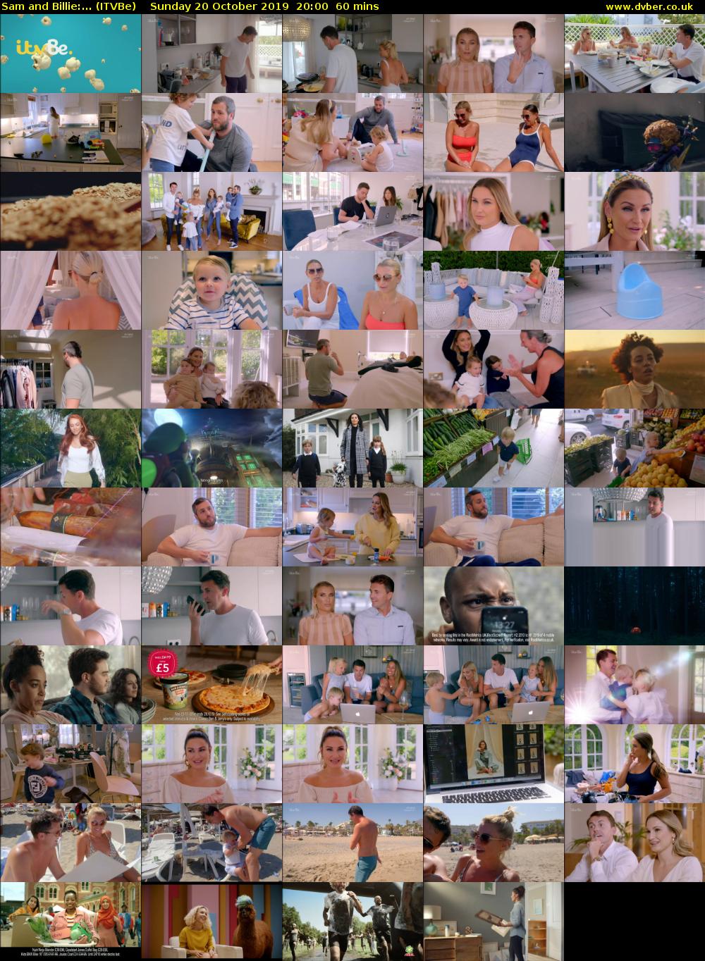 Sam and Billie:... (ITVBe) Sunday 20 October 2019 20:00 - 21:00