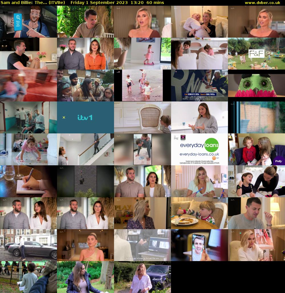 Sam and Billie: The... (ITVBe) Friday 1 September 2023 13:20 - 14:20