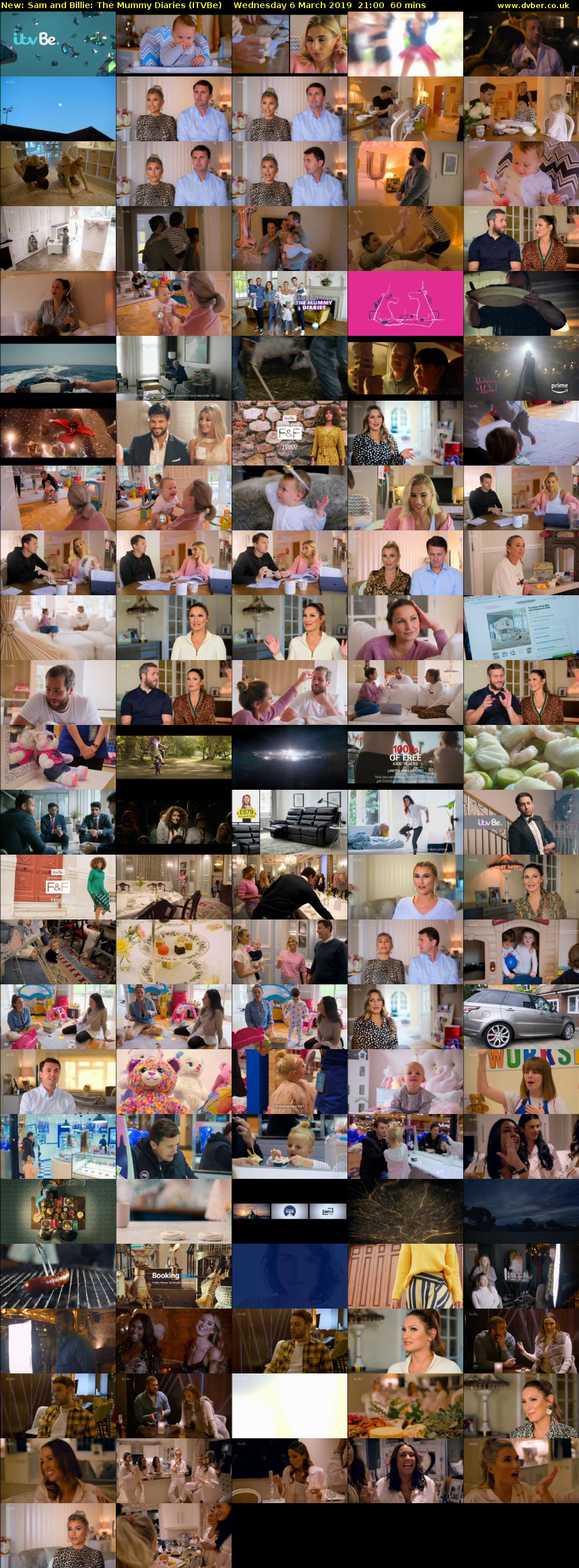 Sam and Billie: The Mummy Diaries (ITVBe) Wednesday 6 March 2019 21:00 - 22:00