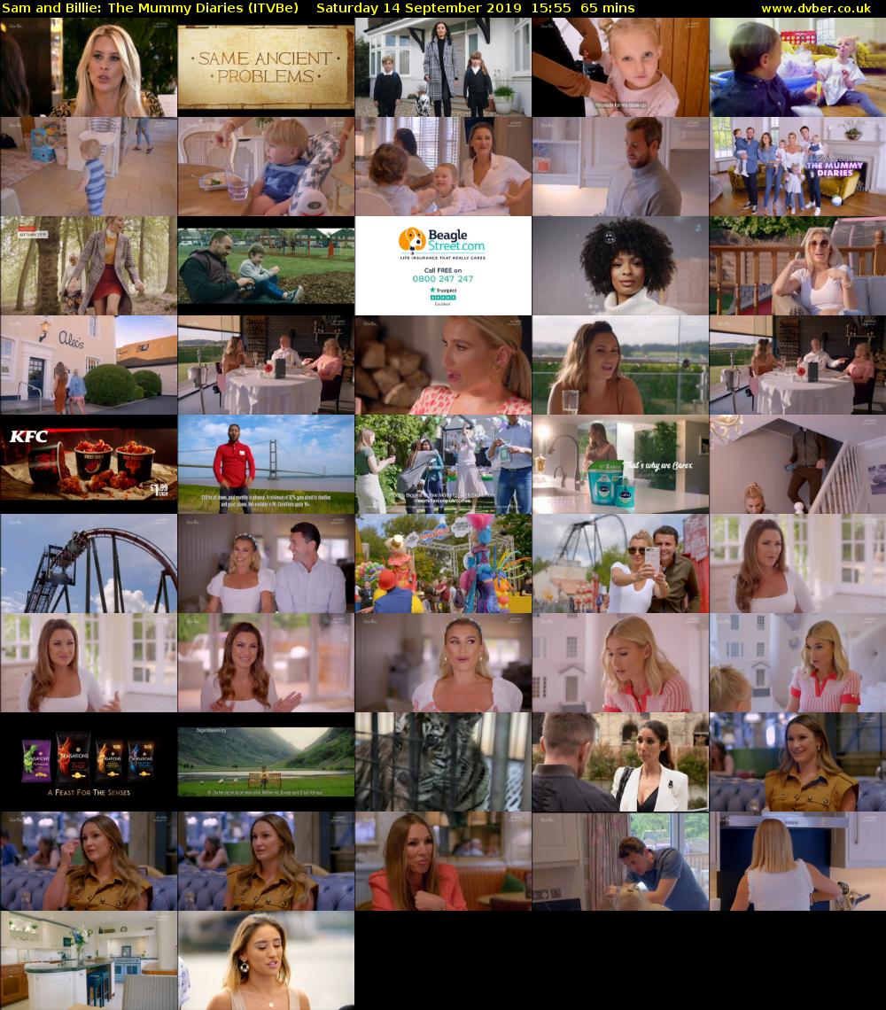 Sam and Billie: The Mummy Diaries (ITVBe) Saturday 14 September 2019 15:55 - 17:00