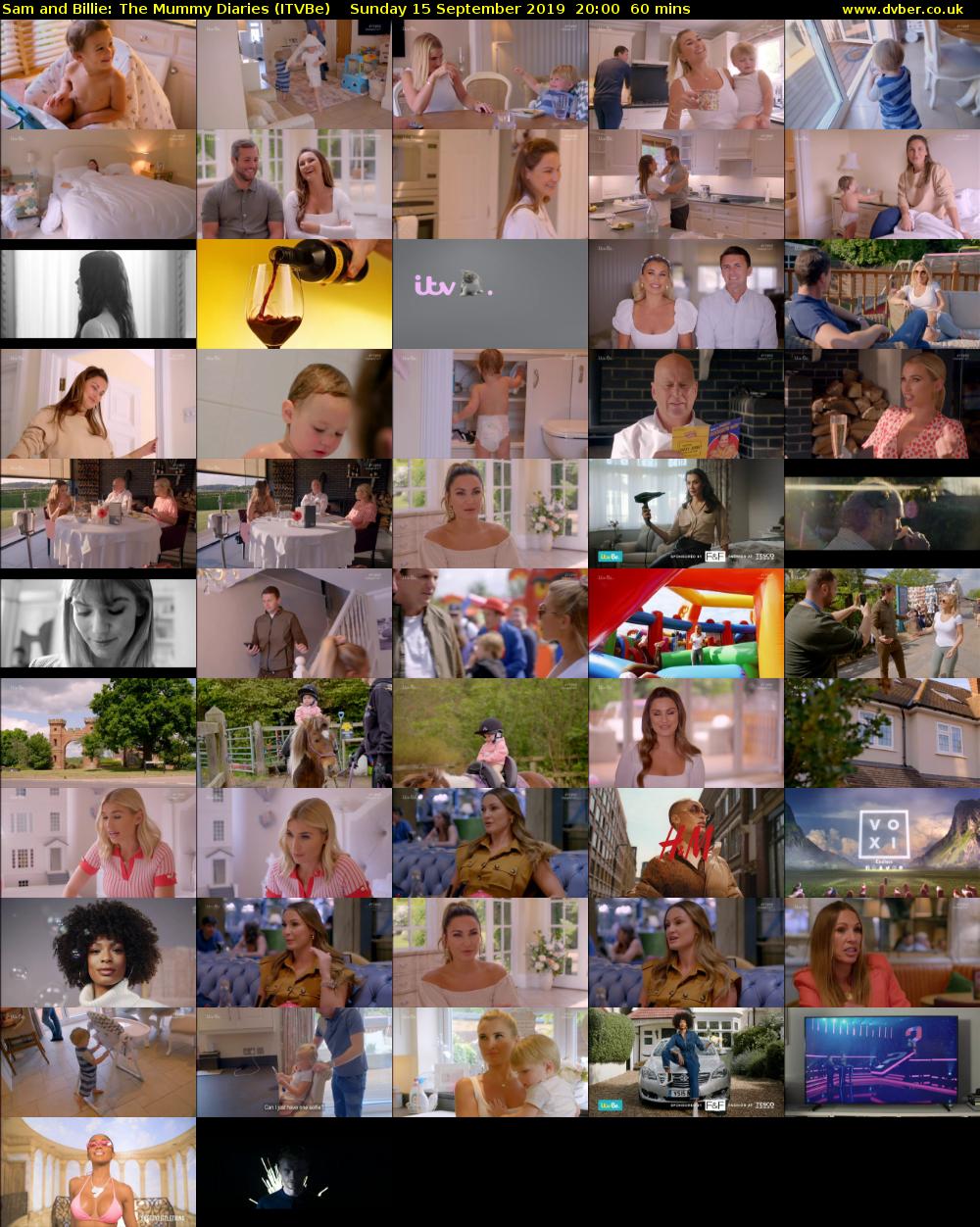 Sam and Billie: The Mummy Diaries (ITVBe) Sunday 15 September 2019 20:00 - 21:00