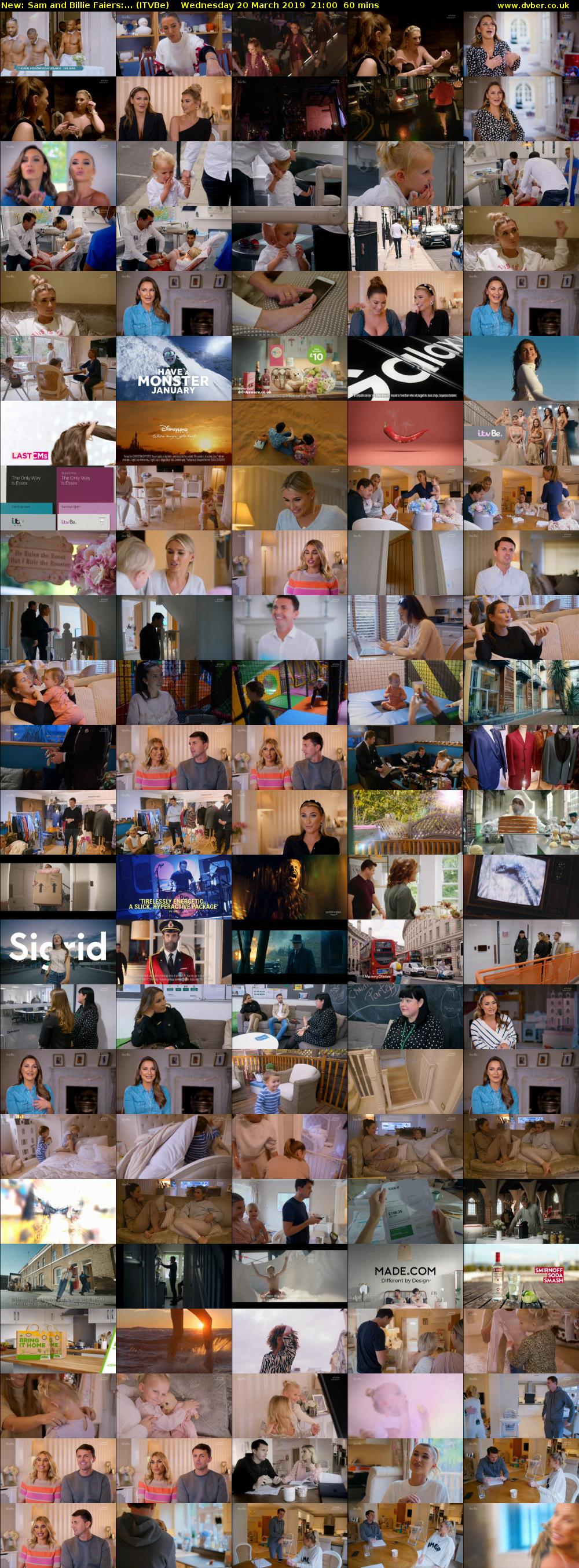 Sam and Billie Faiers:... (ITVBe) Wednesday 20 March 2019 21:00 - 22:00