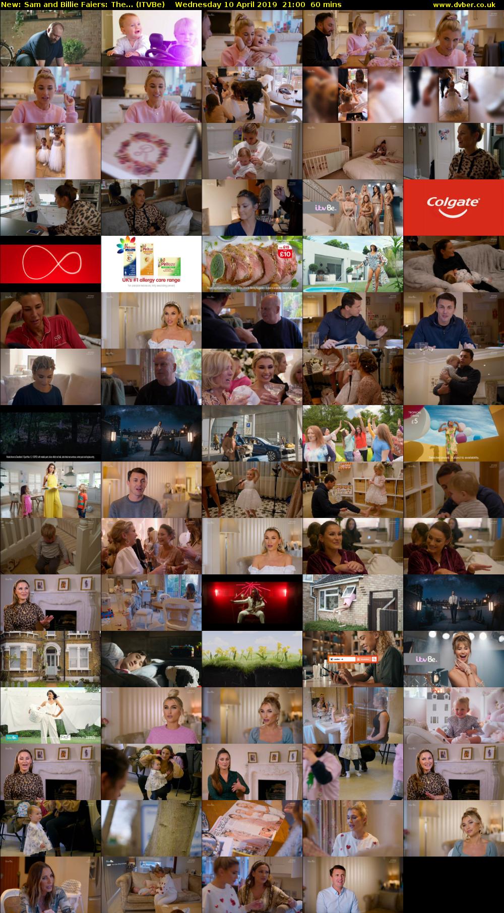 Sam and Billie Faiers: The... (ITVBe) Wednesday 10 April 2019 21:00 - 22:00
