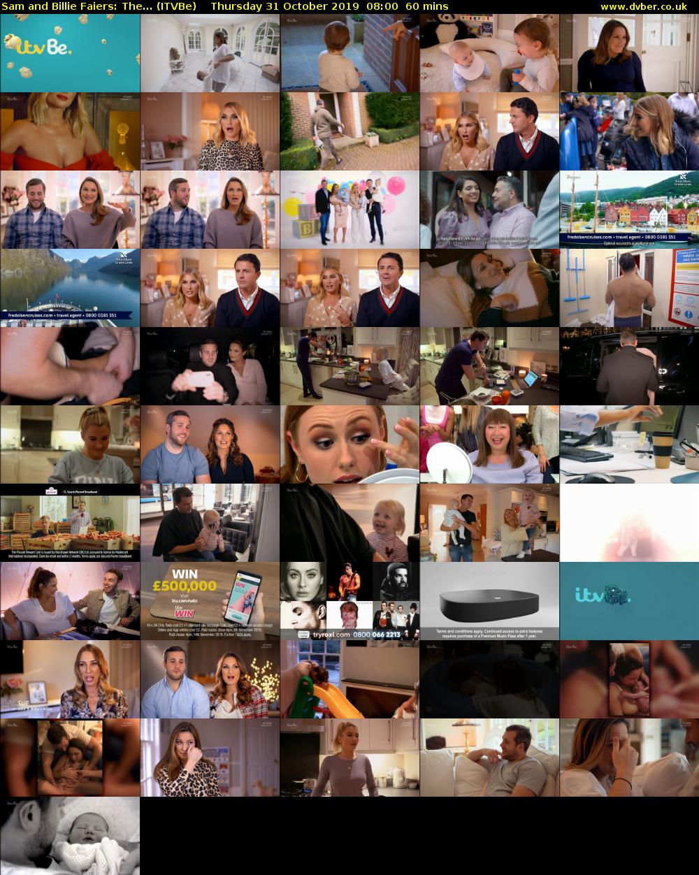 Sam and Billie Faiers: The... (ITVBe) Thursday 31 October 2019 08:00 - 09:00