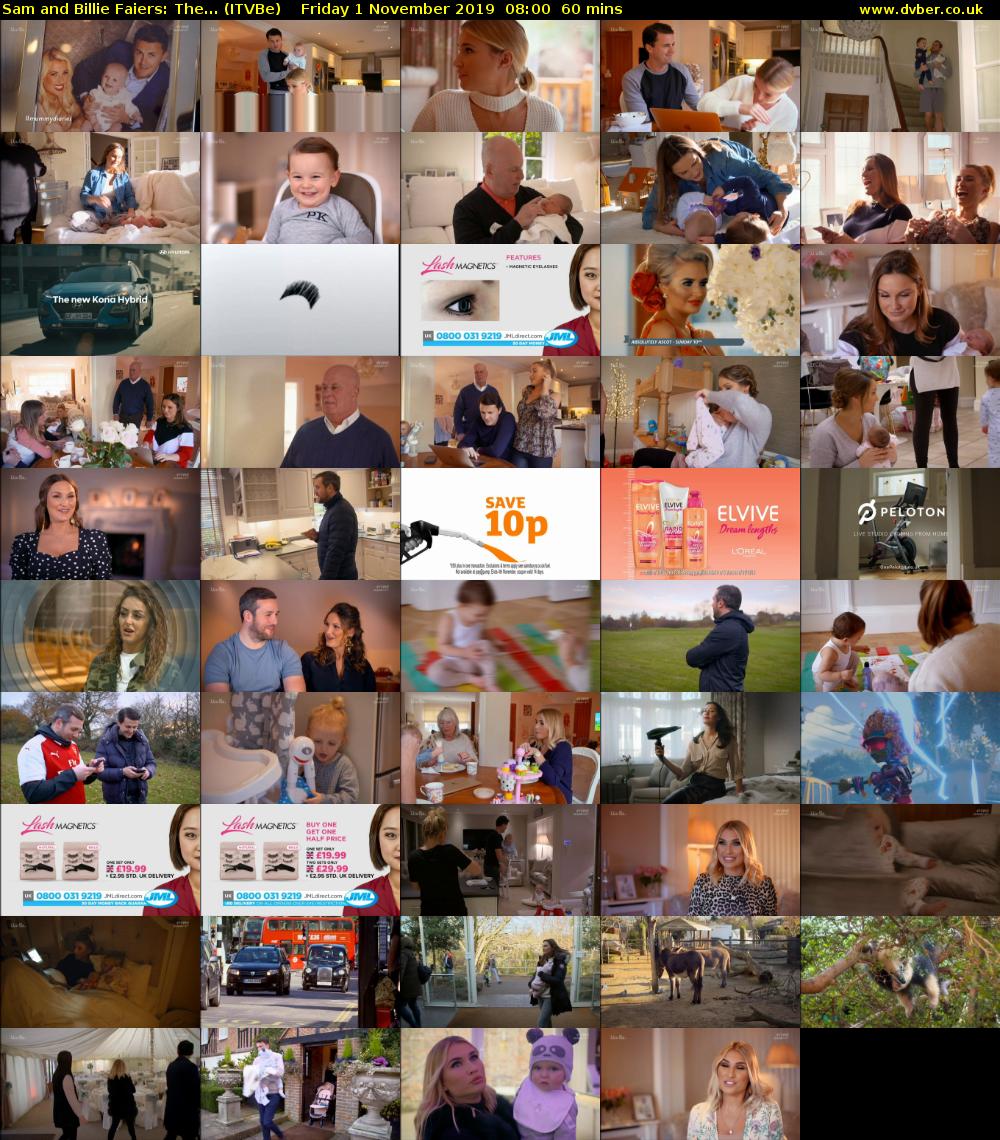 Sam and Billie Faiers: The... (ITVBe) Friday 1 November 2019 08:00 - 09:00