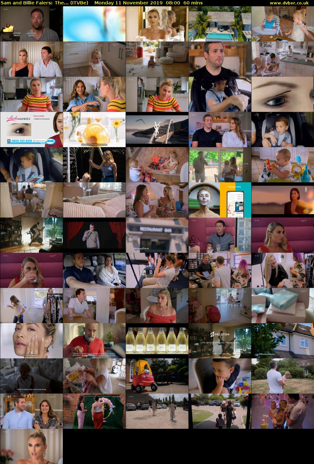 Sam and Billie Faiers: The... (ITVBe) Monday 11 November 2019 08:00 - 09:00