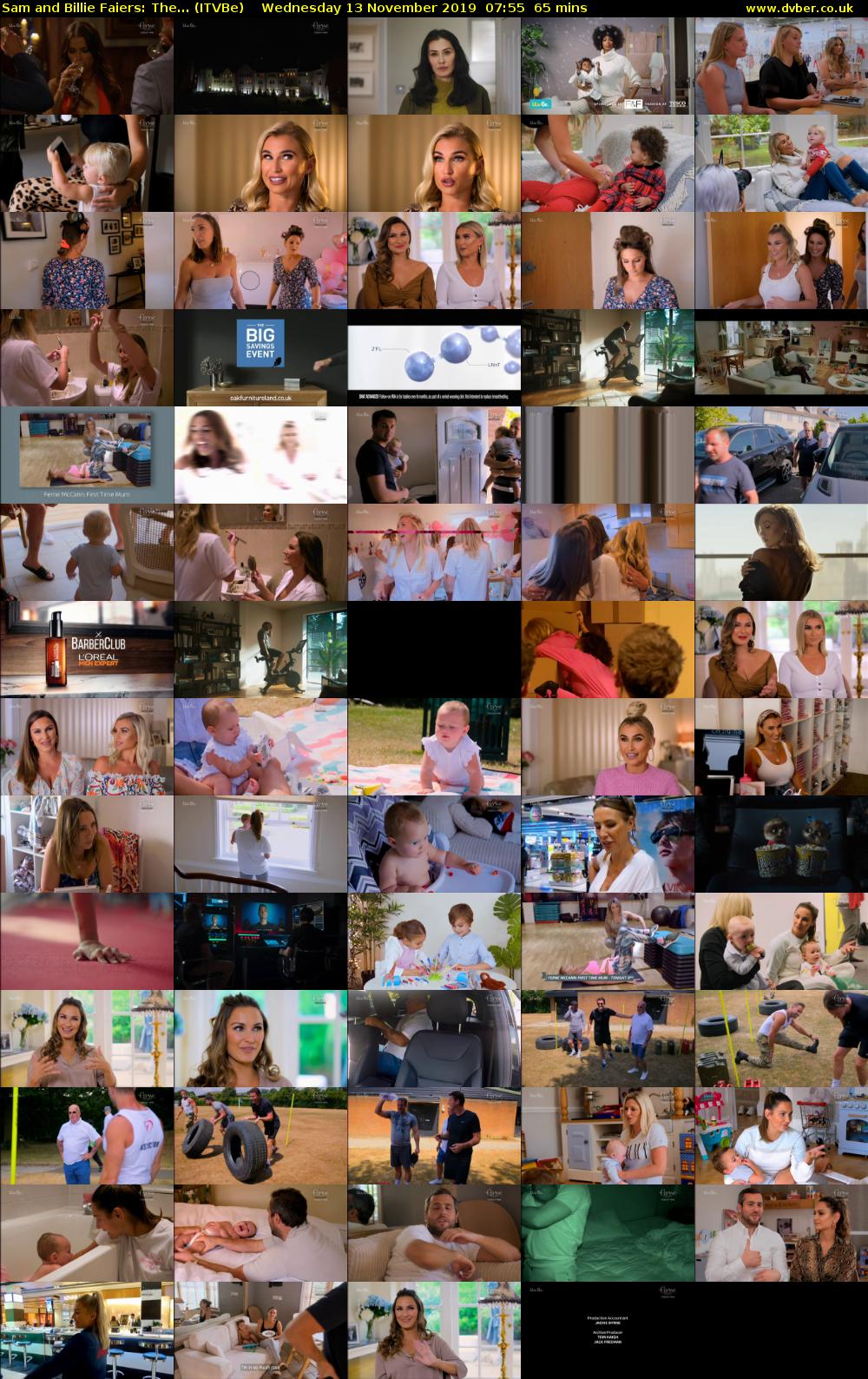 Sam and Billie Faiers: The... (ITVBe) Wednesday 13 November 2019 07:55 - 09:00