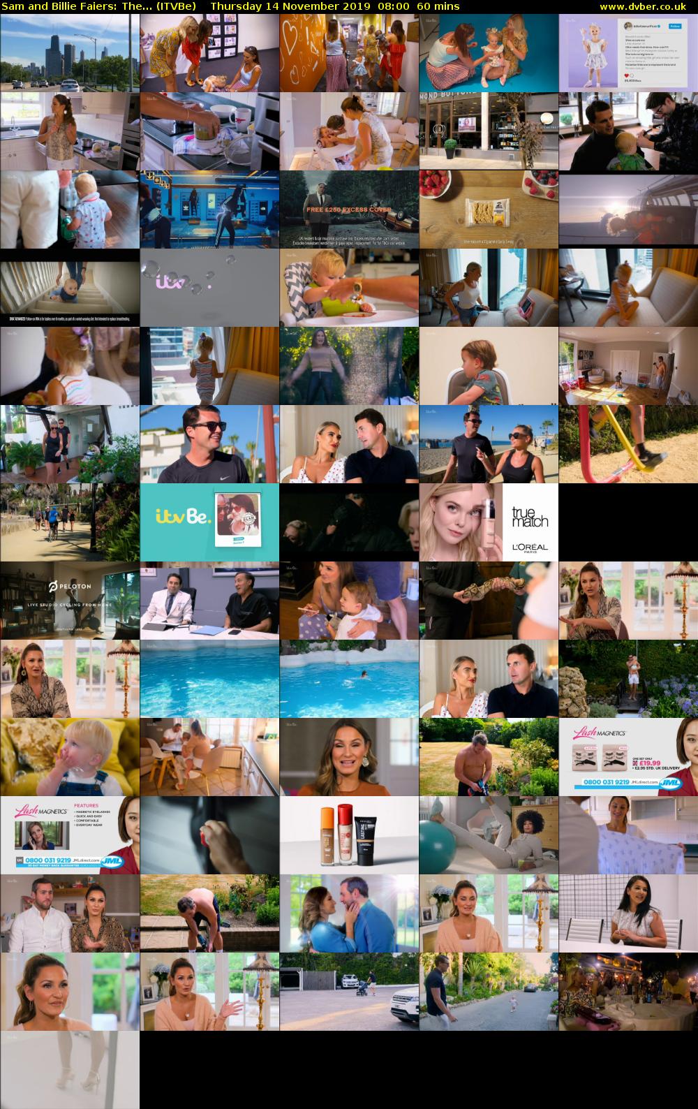 Sam and Billie Faiers: The... (ITVBe) Thursday 14 November 2019 08:00 - 09:00