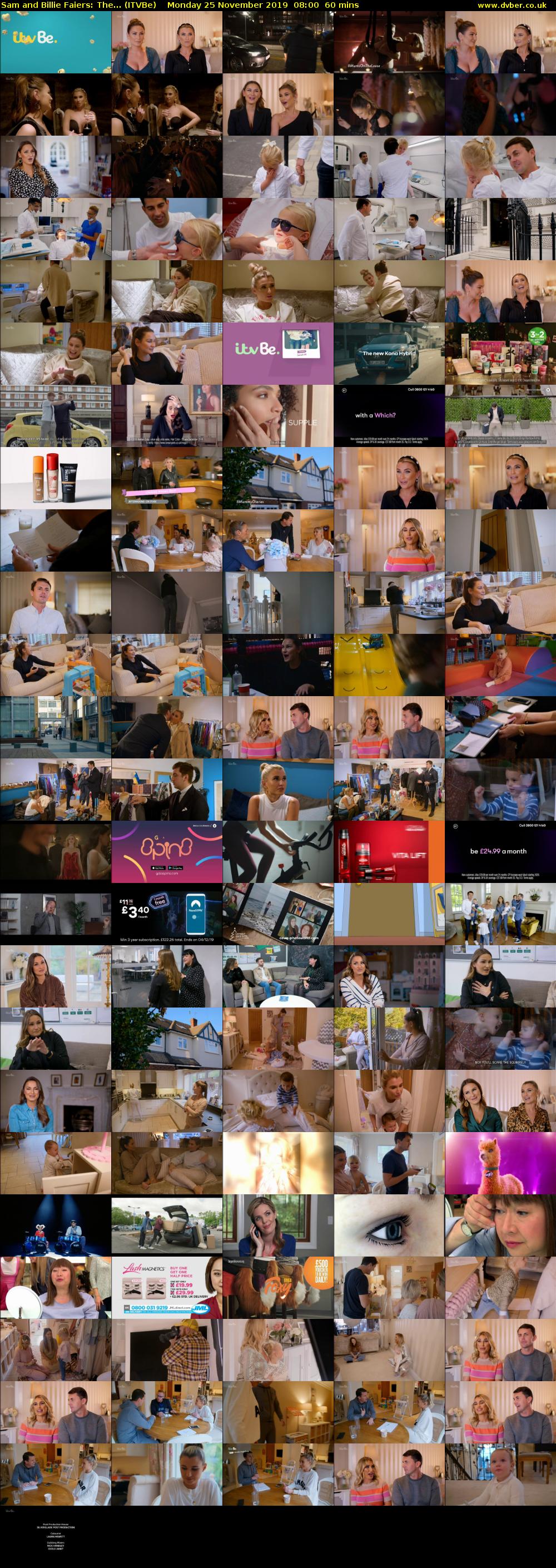 Sam and Billie Faiers: The... (ITVBe) Monday 25 November 2019 08:00 - 09:00