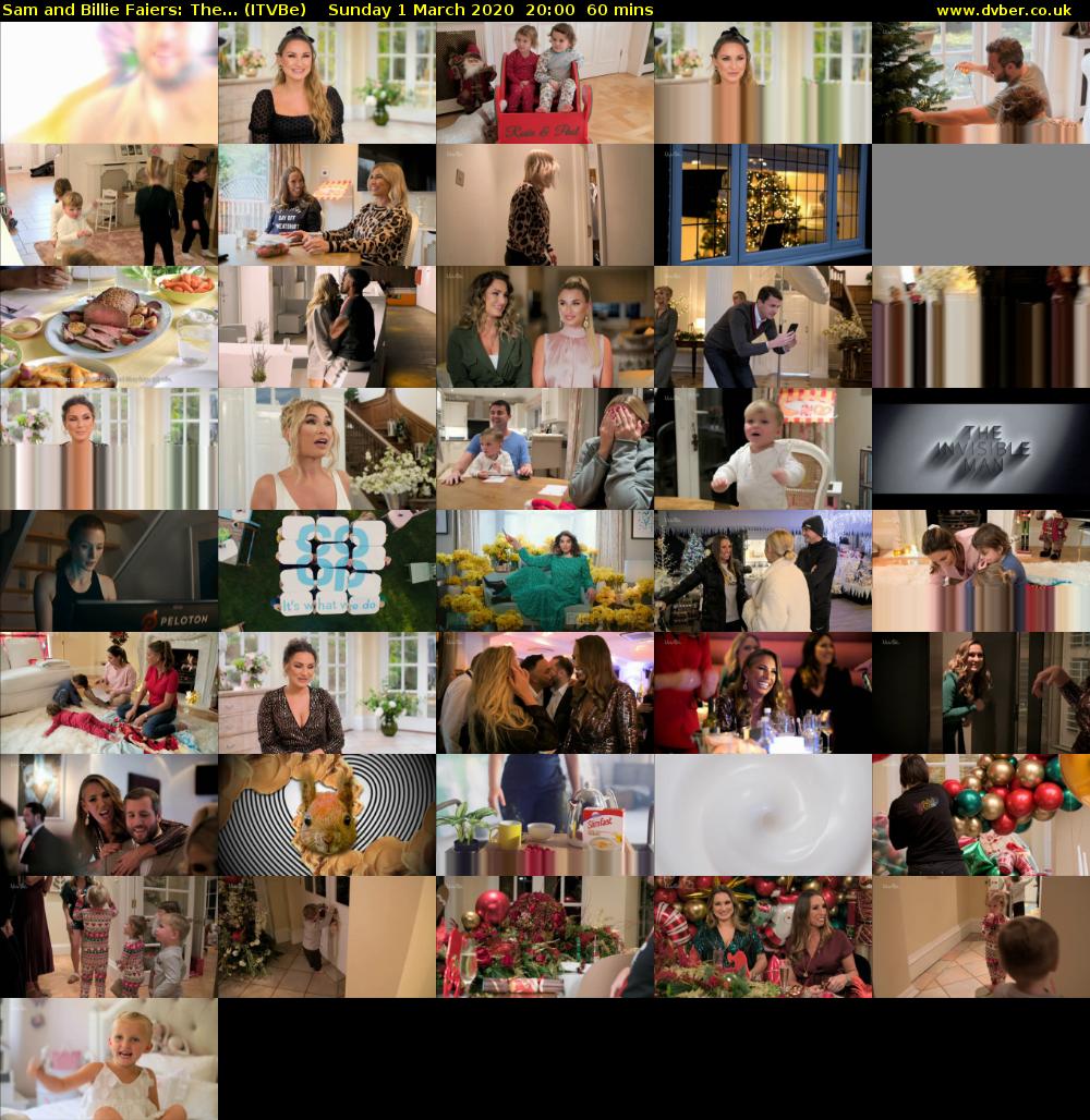 Sam and Billie Faiers: The... (ITVBe) Sunday 1 March 2020 20:00 - 21:00