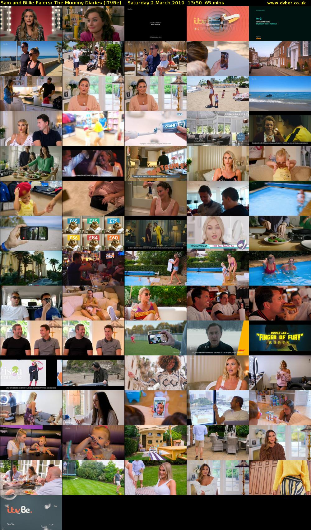 Sam and Billie Faiers: The Mummy Diaries (ITVBe) Saturday 2 March 2019 13:50 - 14:55