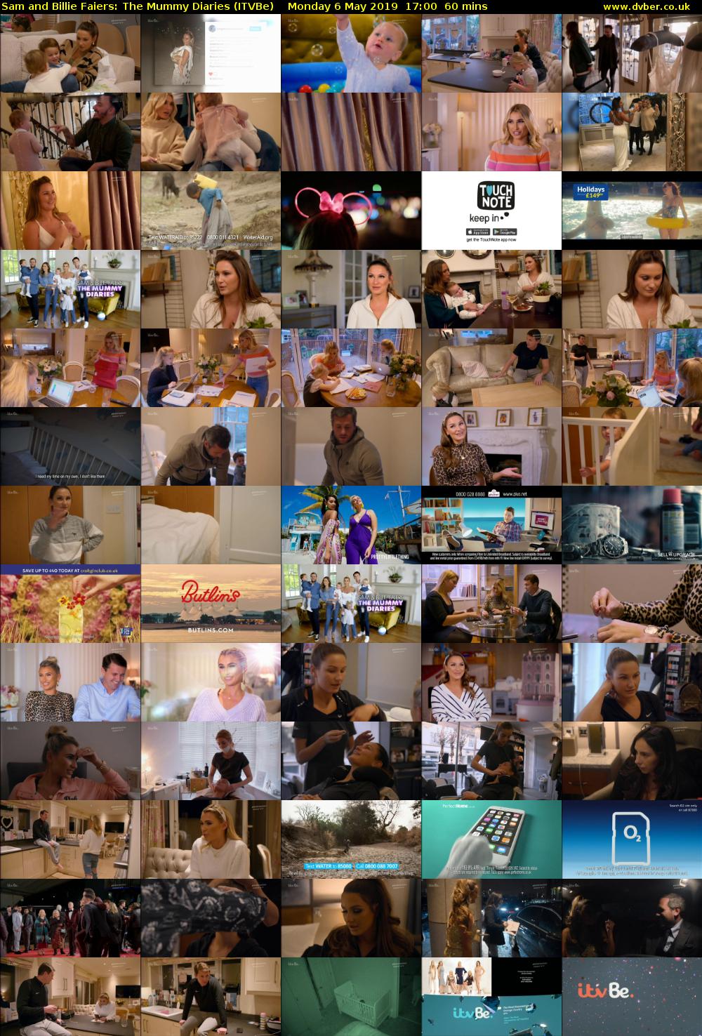 Sam and Billie Faiers: The Mummy Diaries (ITVBe) Monday 6 May 2019 17:00 - 18:00