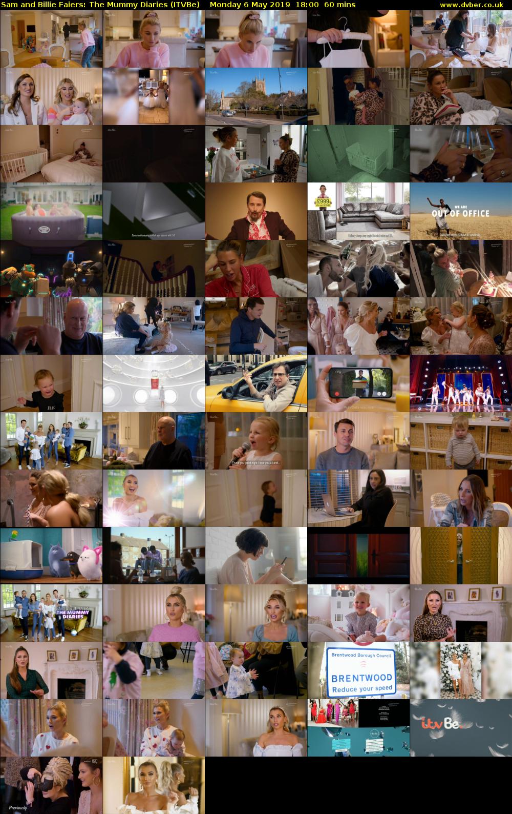 Sam and Billie Faiers: The Mummy Diaries (ITVBe) Monday 6 May 2019 18:00 - 19:00