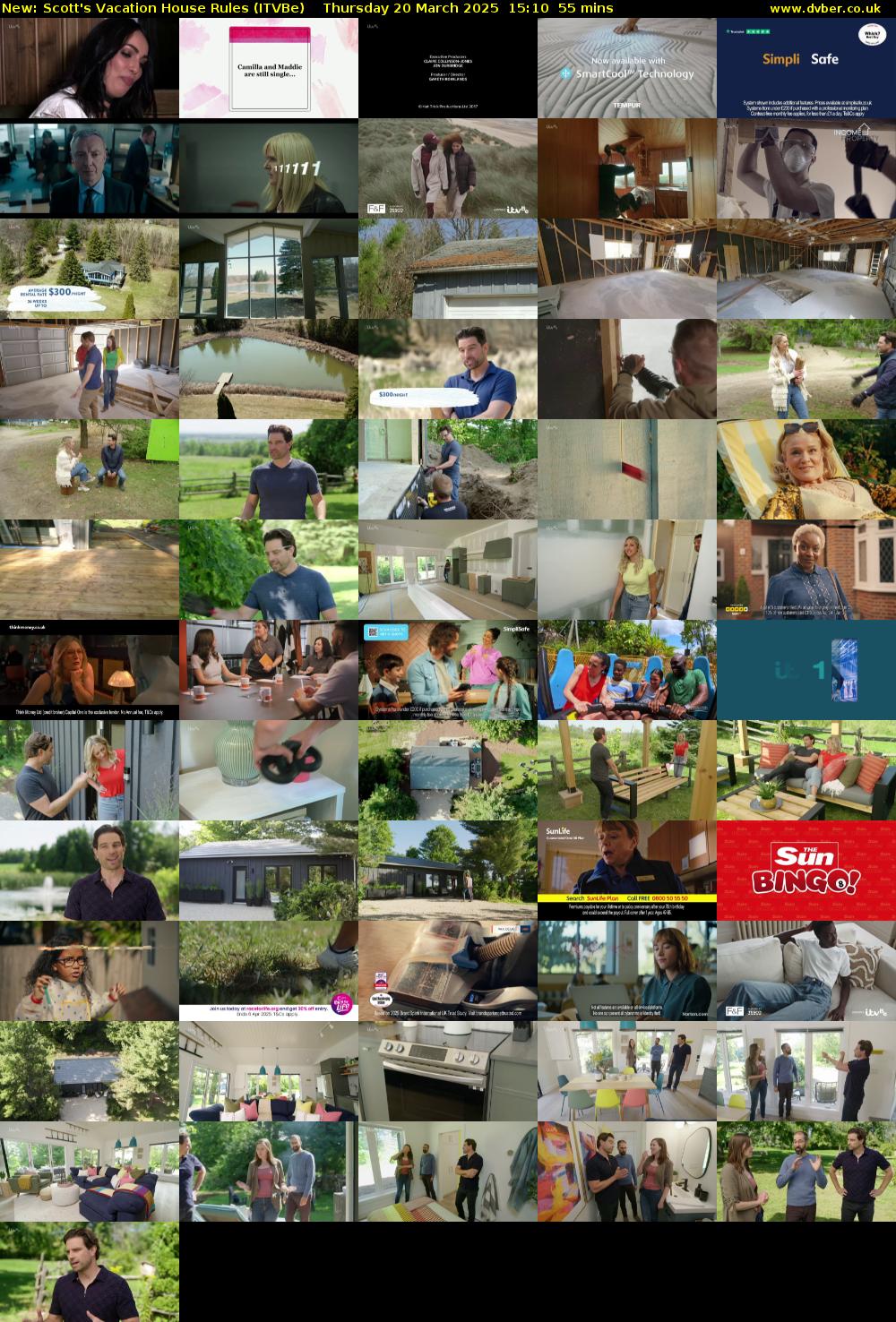 Scott's Vacation House Rules (ITVBe) Thursday 20 March 2025 15:10 - 16:05