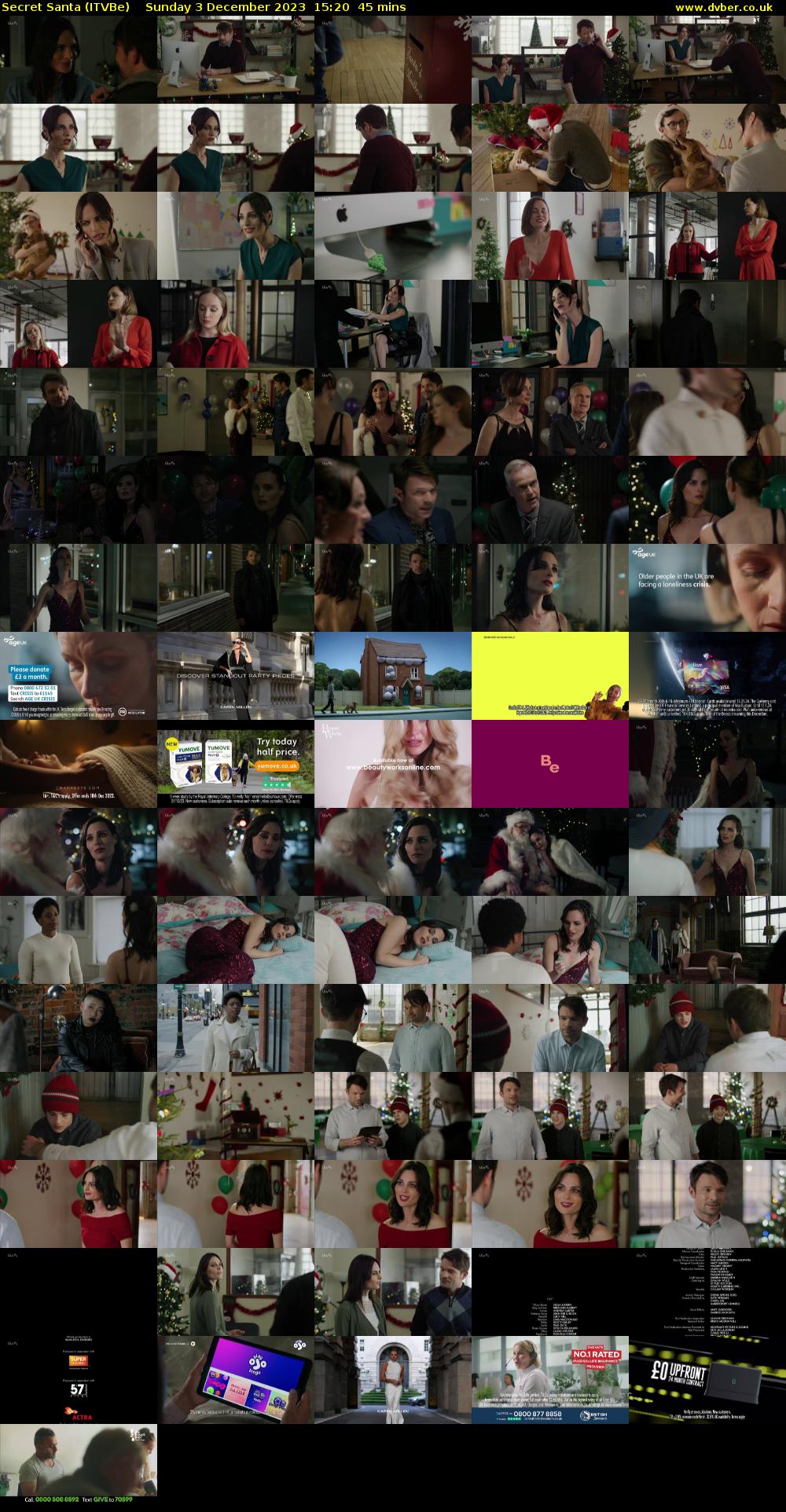 Secret Santa (ITVBe) Sunday 3 December 2023 15:20 - 16:05