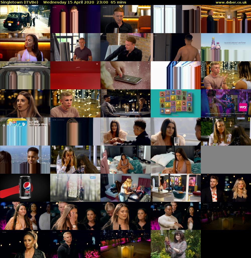 Singletown (ITVBe) Wednesday 15 April 2020 23:00 - 00:05