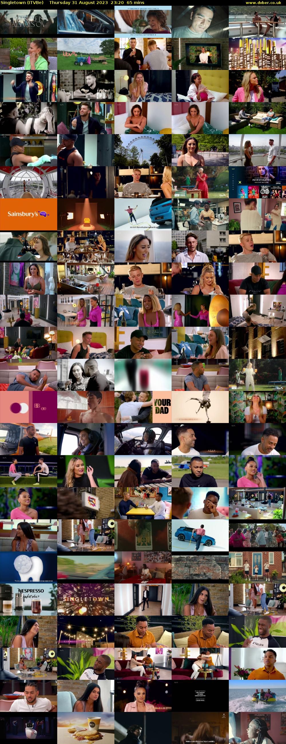 Singletown (ITVBe) Thursday 31 August 2023 23:20 - 00:25