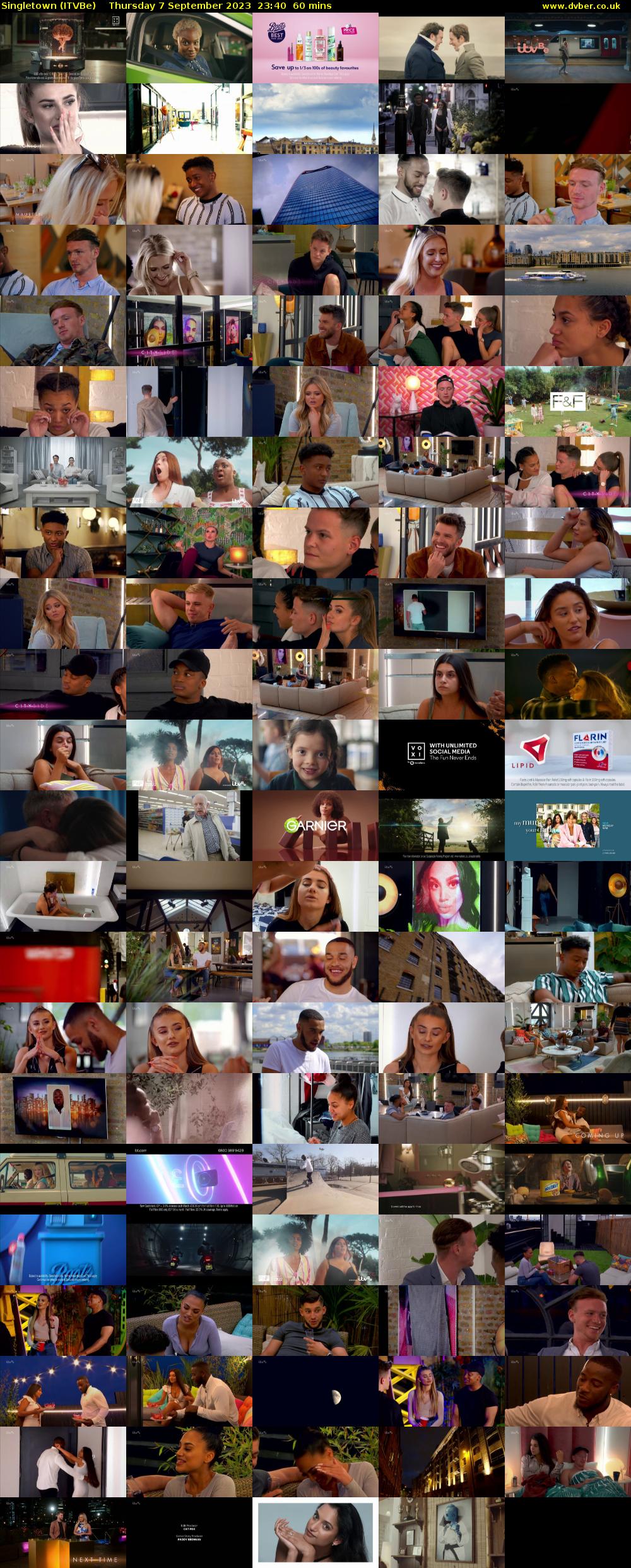 Singletown (ITVBe) Thursday 7 September 2023 23:40 - 00:40