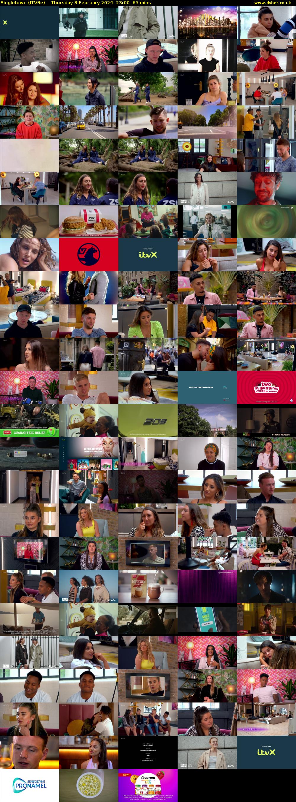 Singletown (ITVBe) Thursday 8 February 2024 23:00 - 00:05