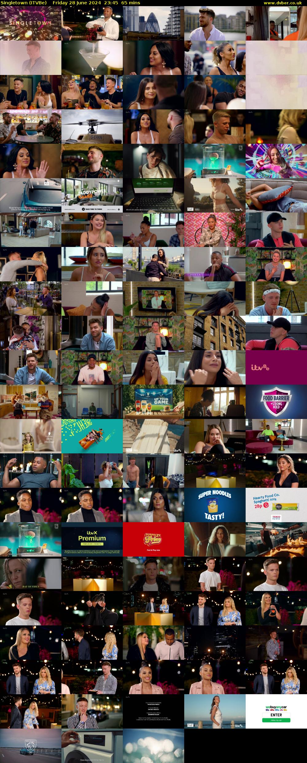 Singletown (ITVBe) Friday 28 June 2024 23:45 - 00:50