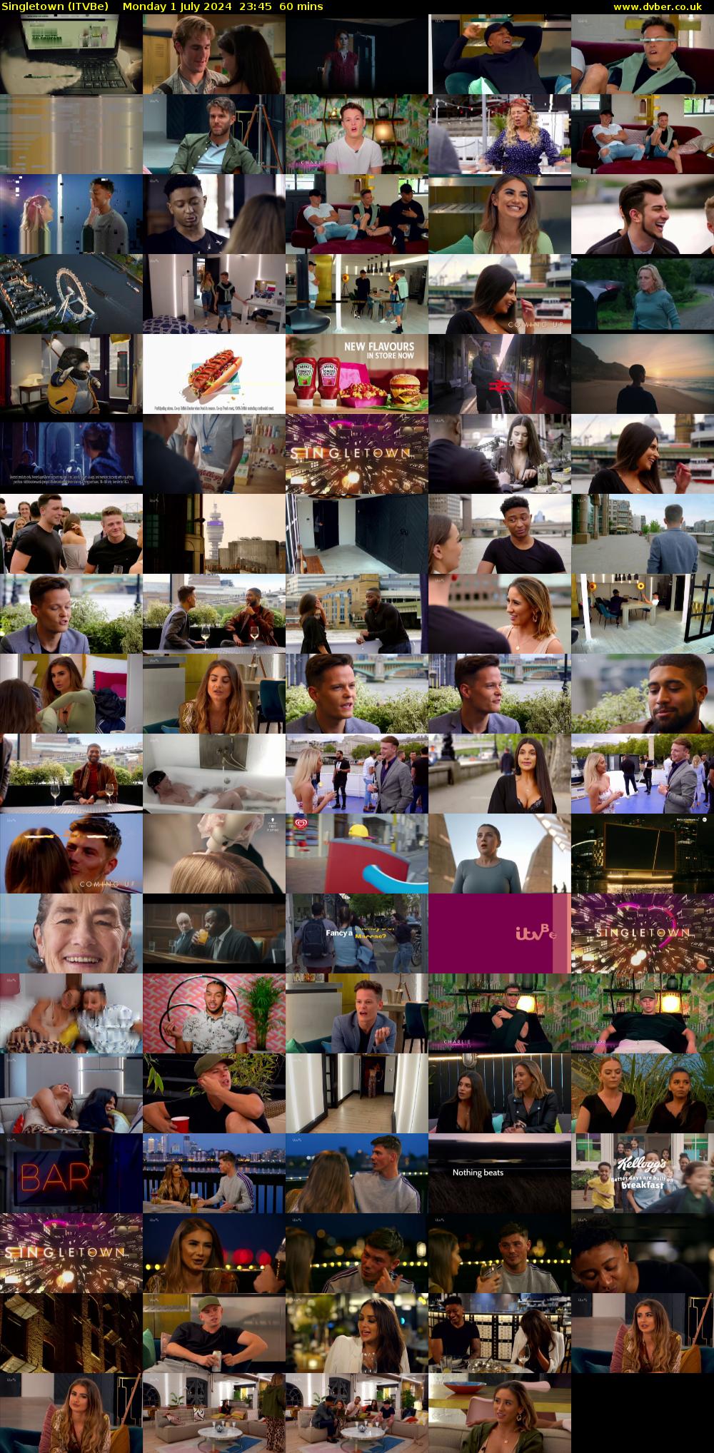 Singletown (ITVBe) Monday 1 July 2024 23:45 - 00:45